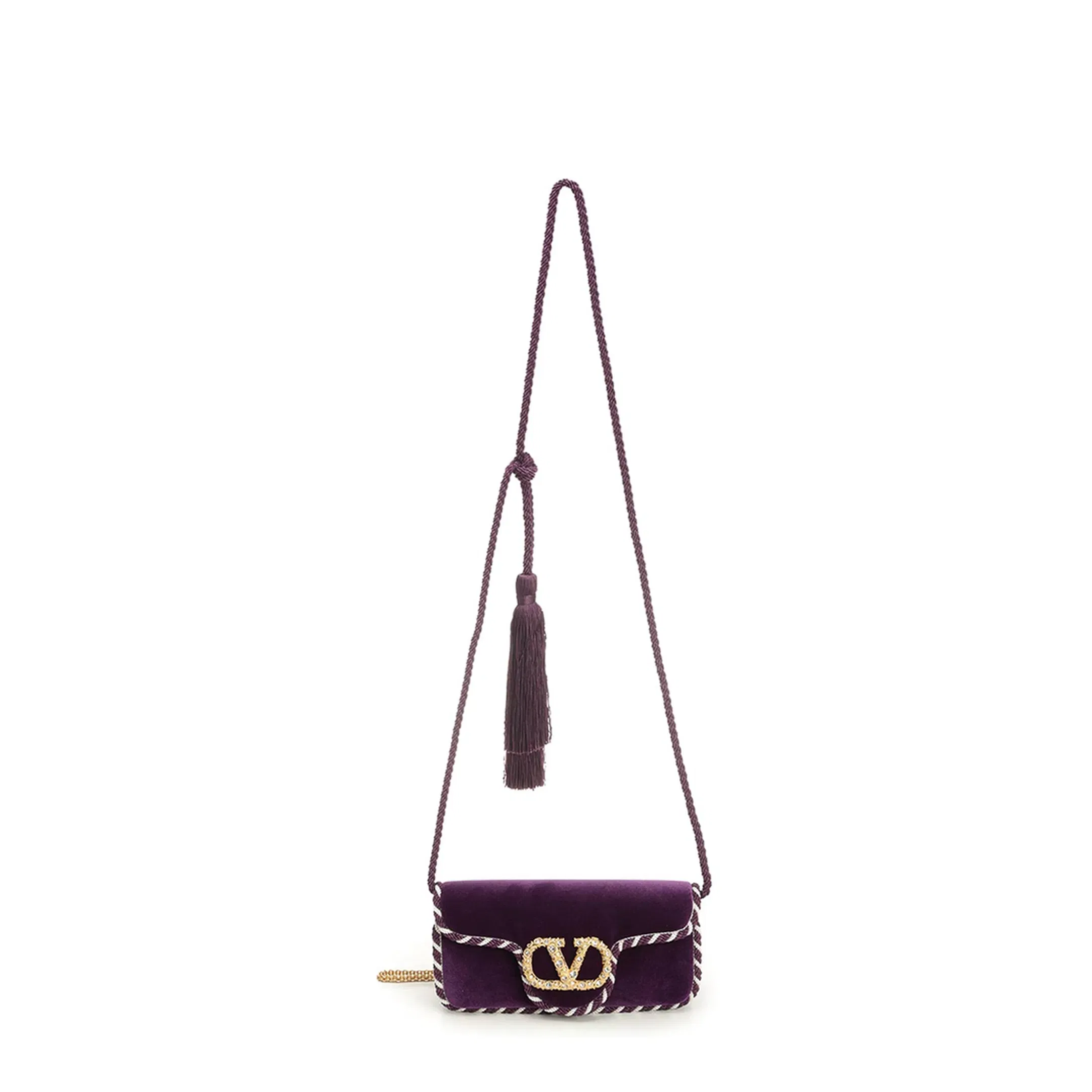 Purple Velvet Clutch