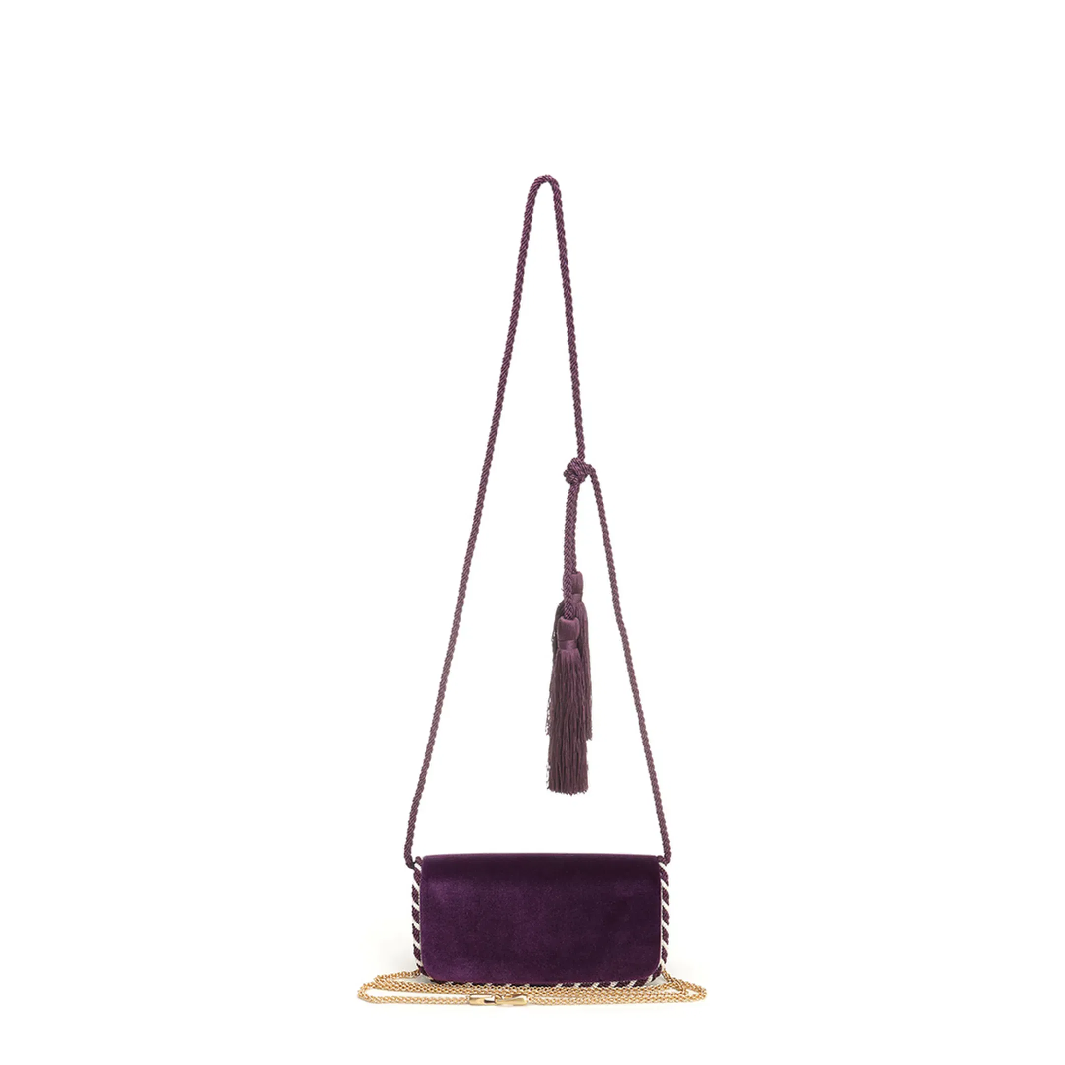 Purple Velvet Clutch