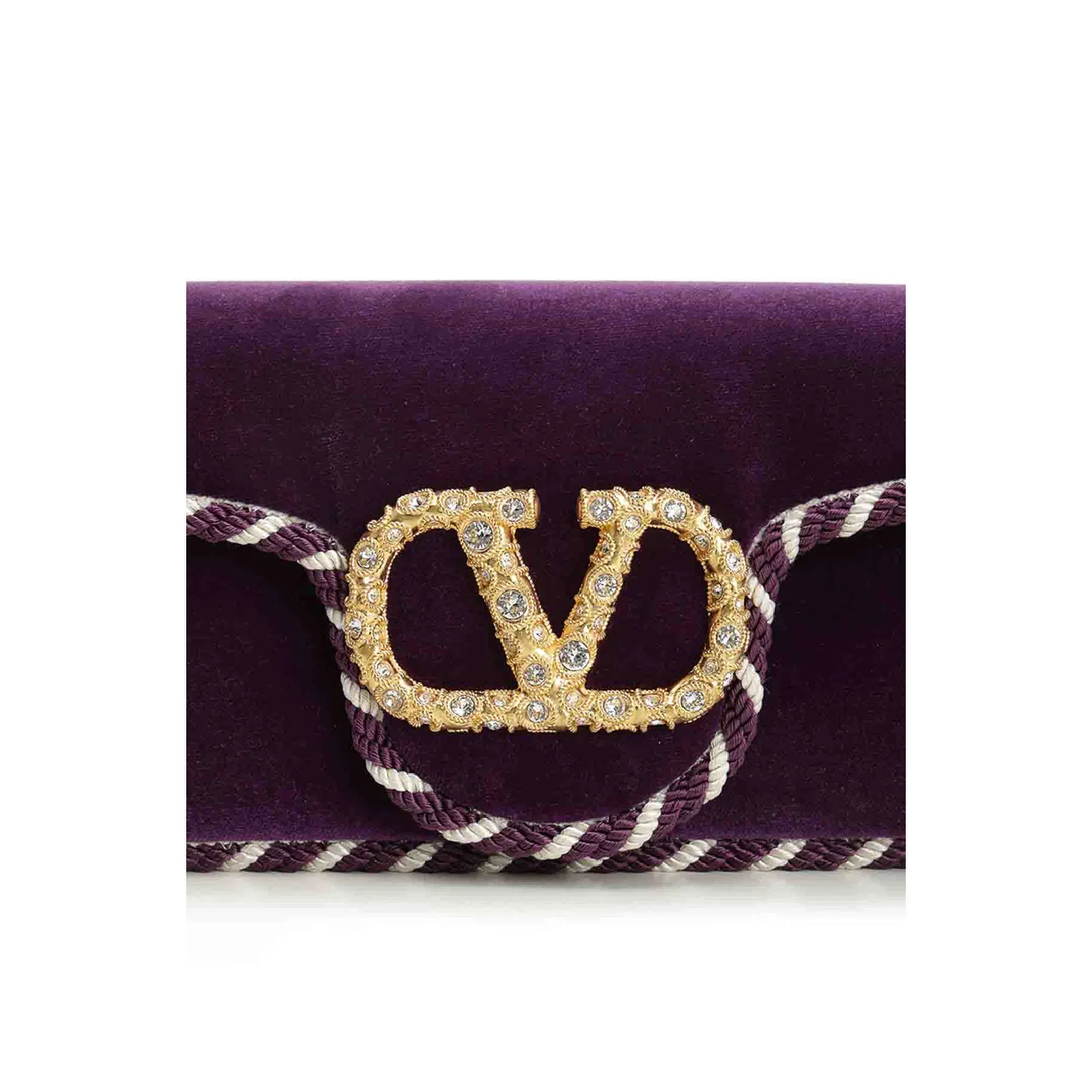 Purple Velvet Clutch