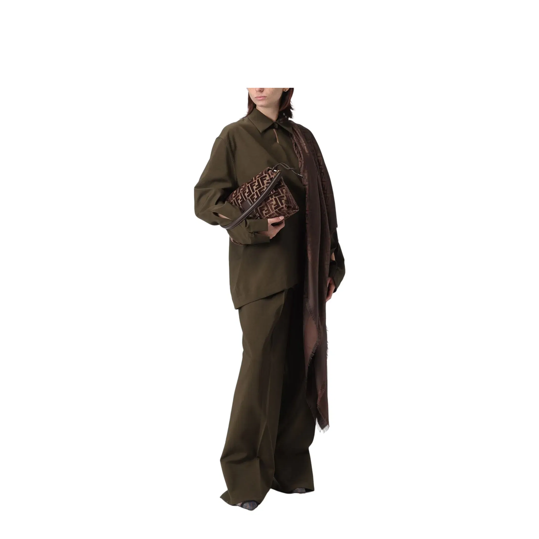 Mamma Baguette Medium Fabric Brown