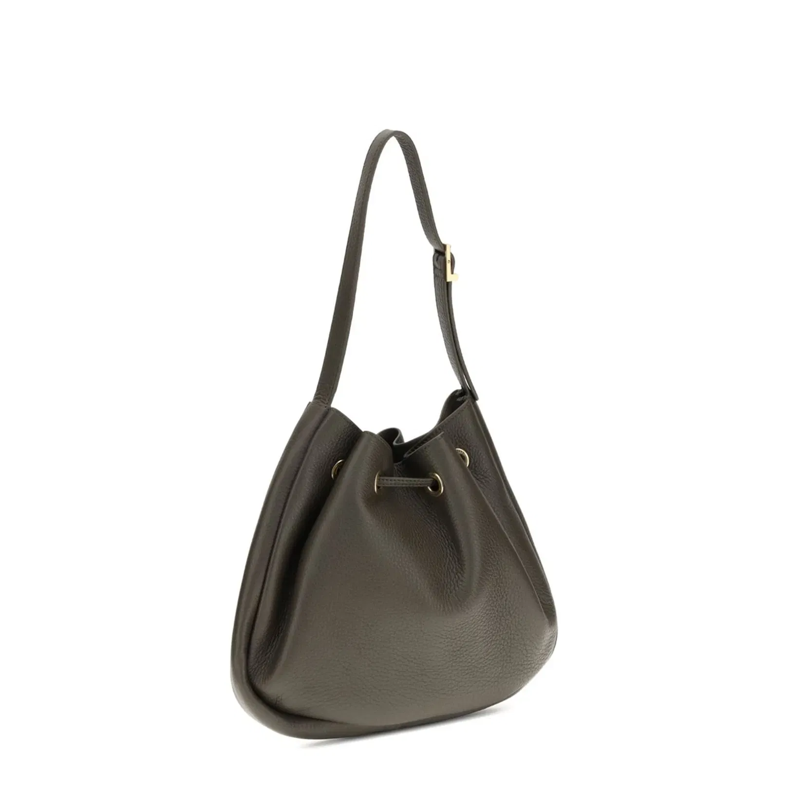 Paris VII Small Leather Shoulder Bags - Dark Green