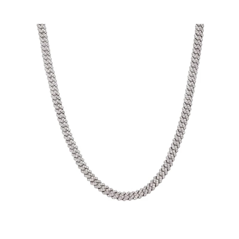 MICRO PRONG HAVANA CHAIN SILVER 6MM