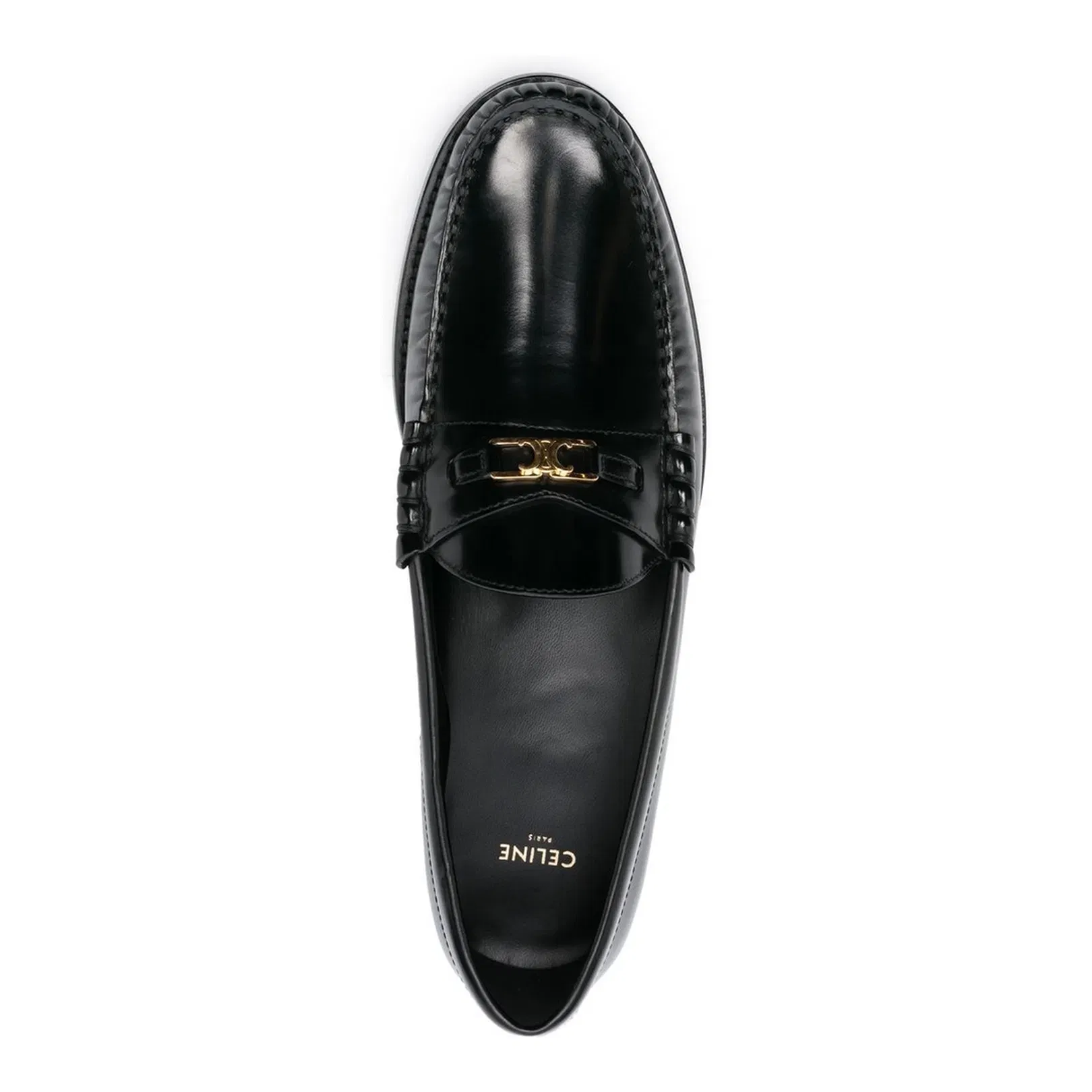 Triomphe Loafer in Polished Bull - Black