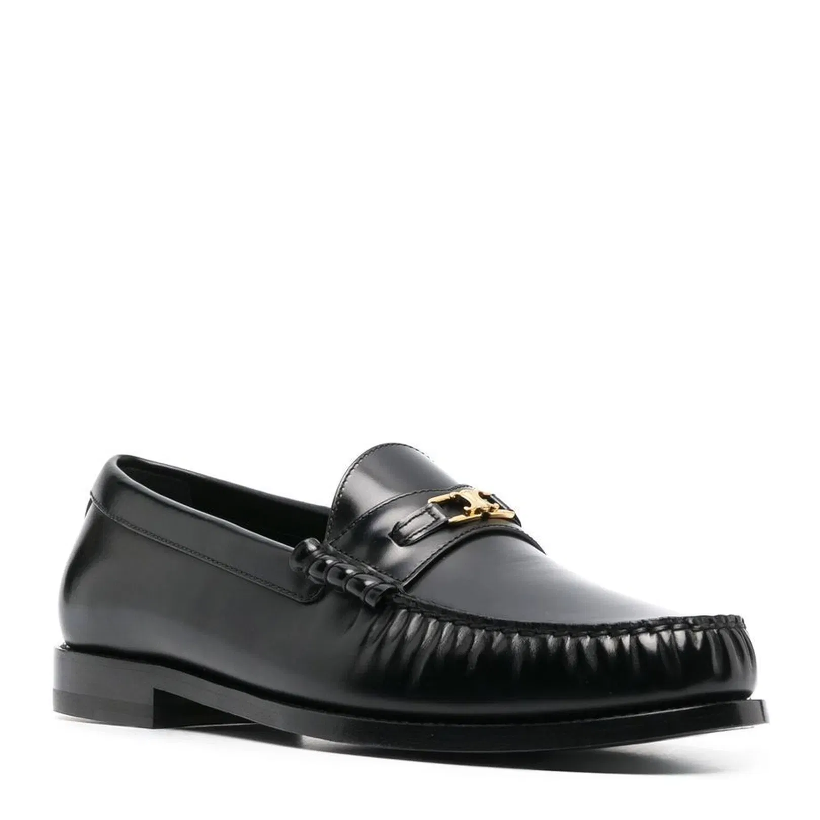 Triomphe Loafer in Polished Bull - Black