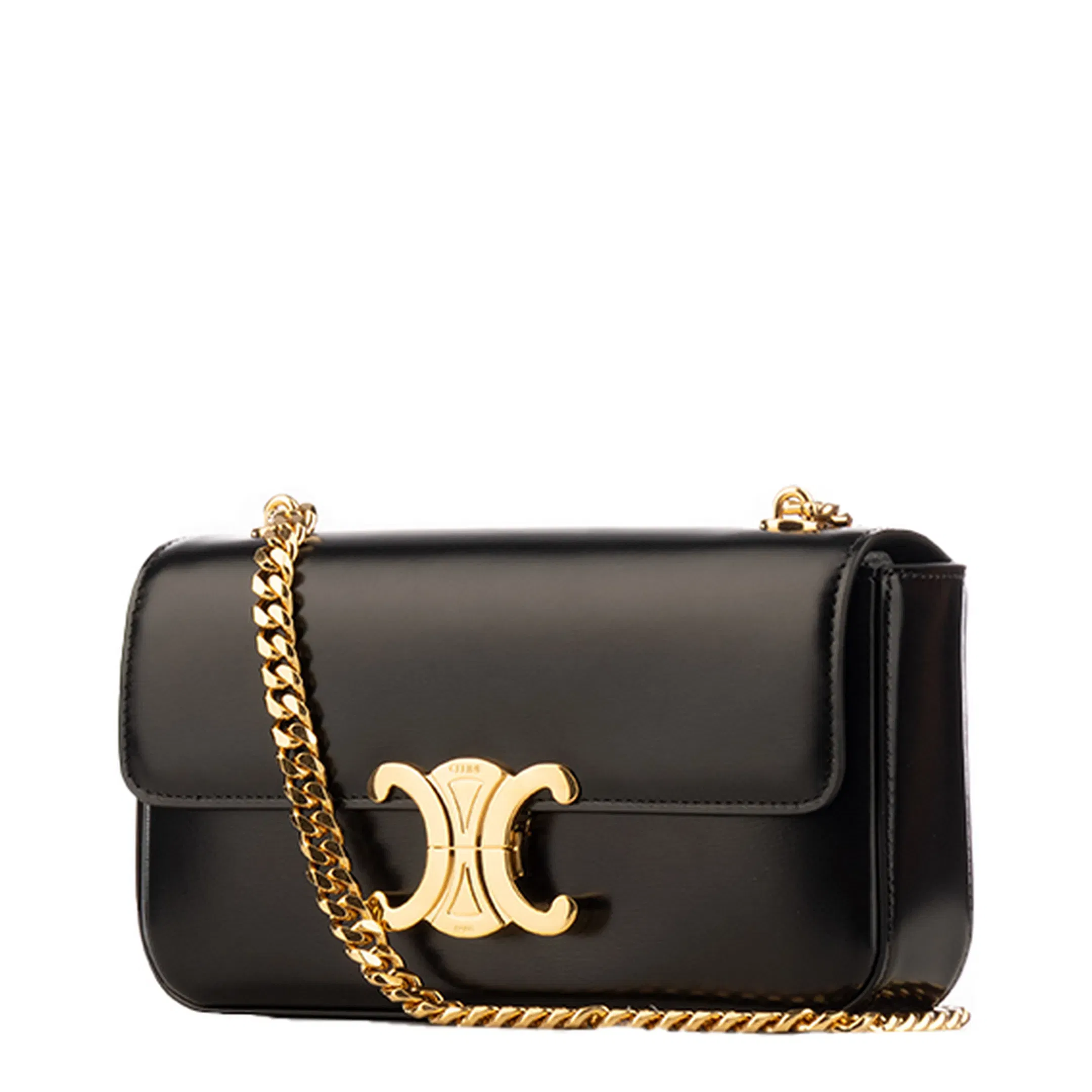 Claude Triomphe Chain Shoulder Bag Black