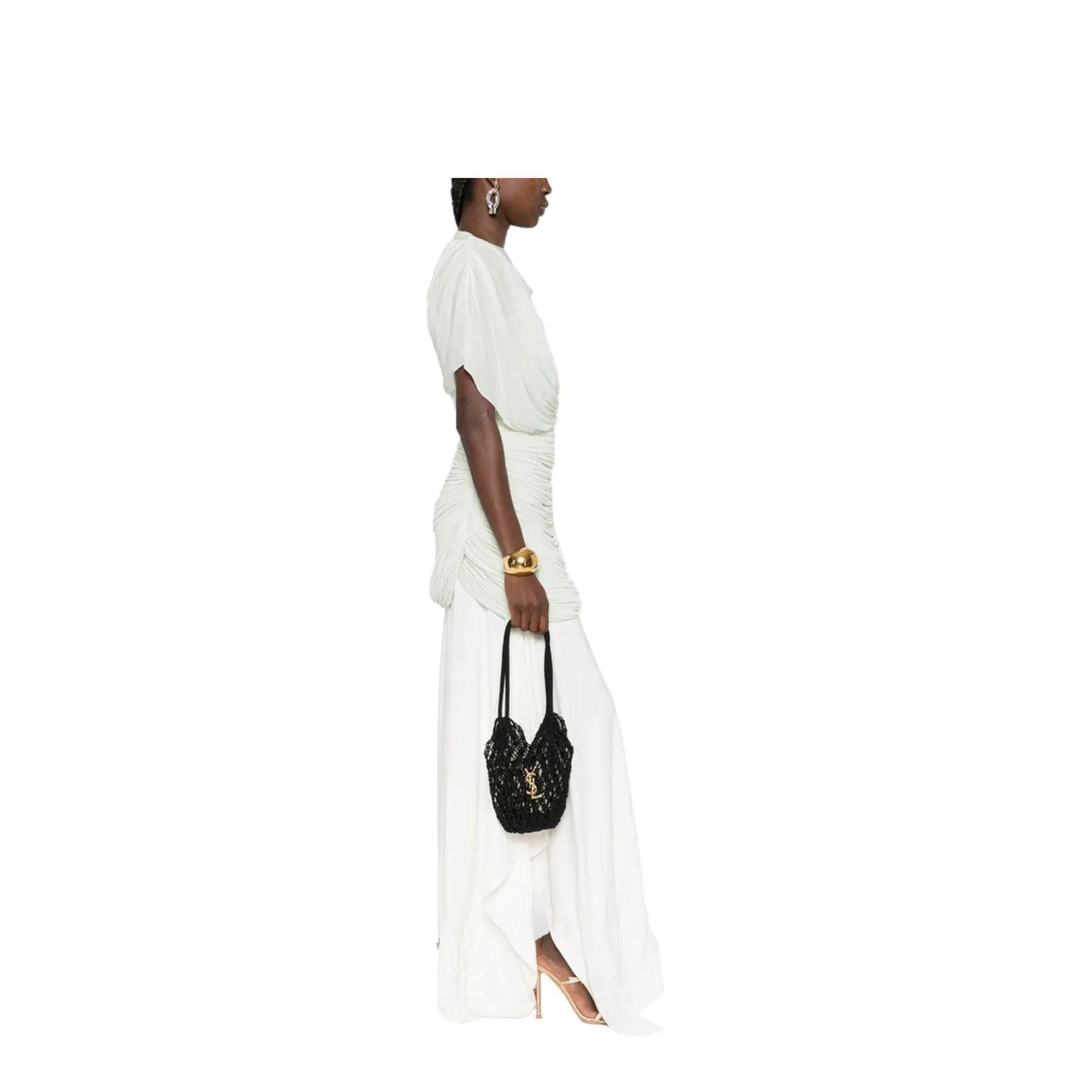 Cassandre Large Crochet Tote Bags - Black