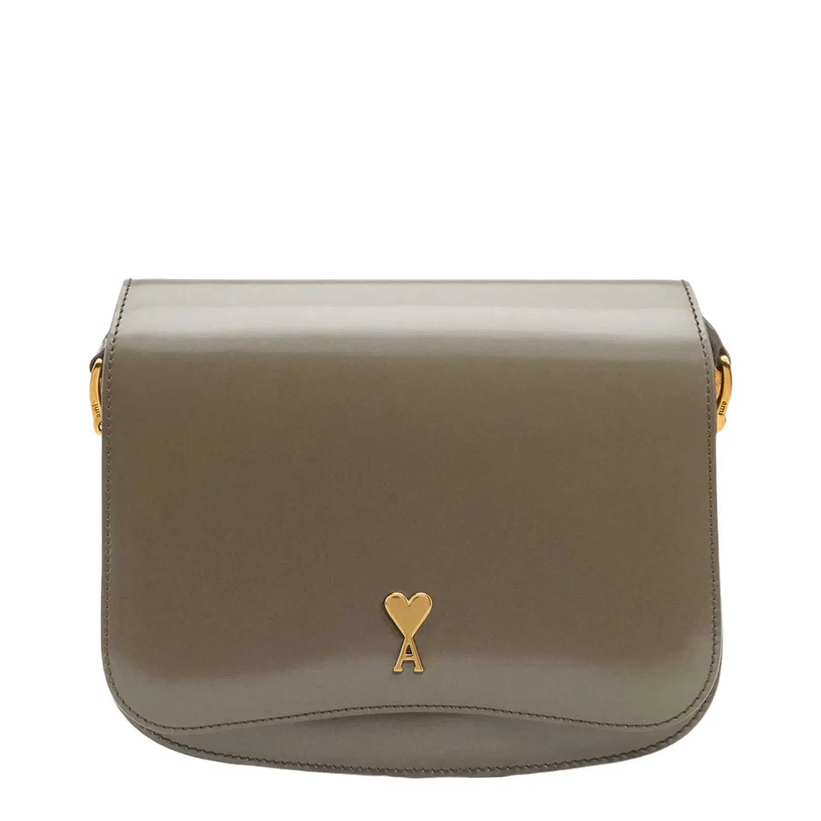Grey Glazed Leather Paris Bag