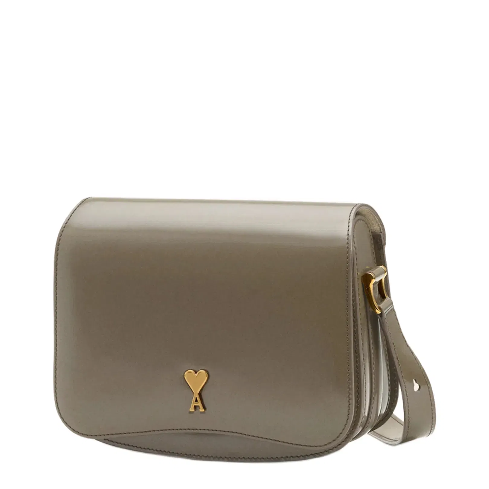 Grey Glazed Leather Paris Bag