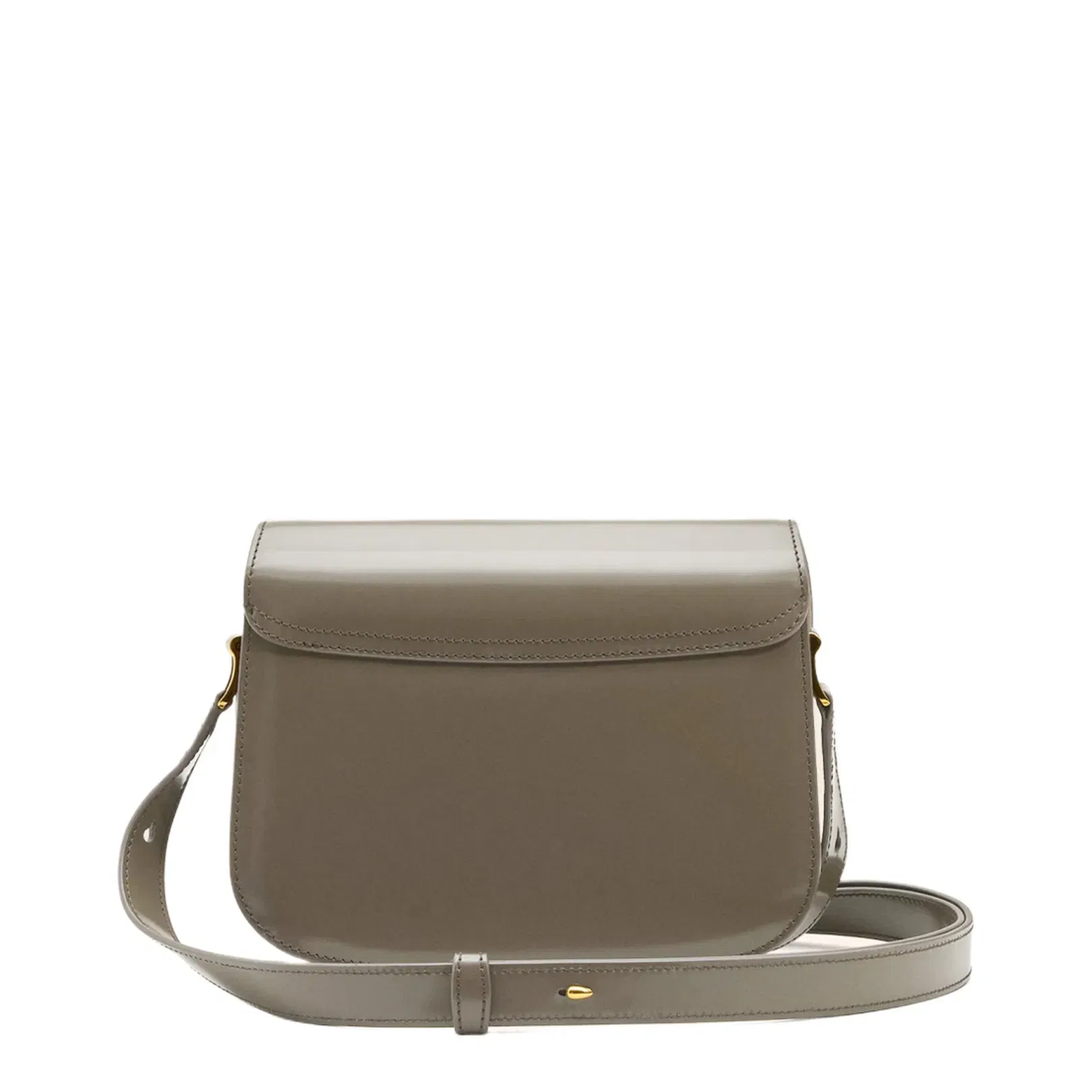Grey Glazed Leather Paris Bag