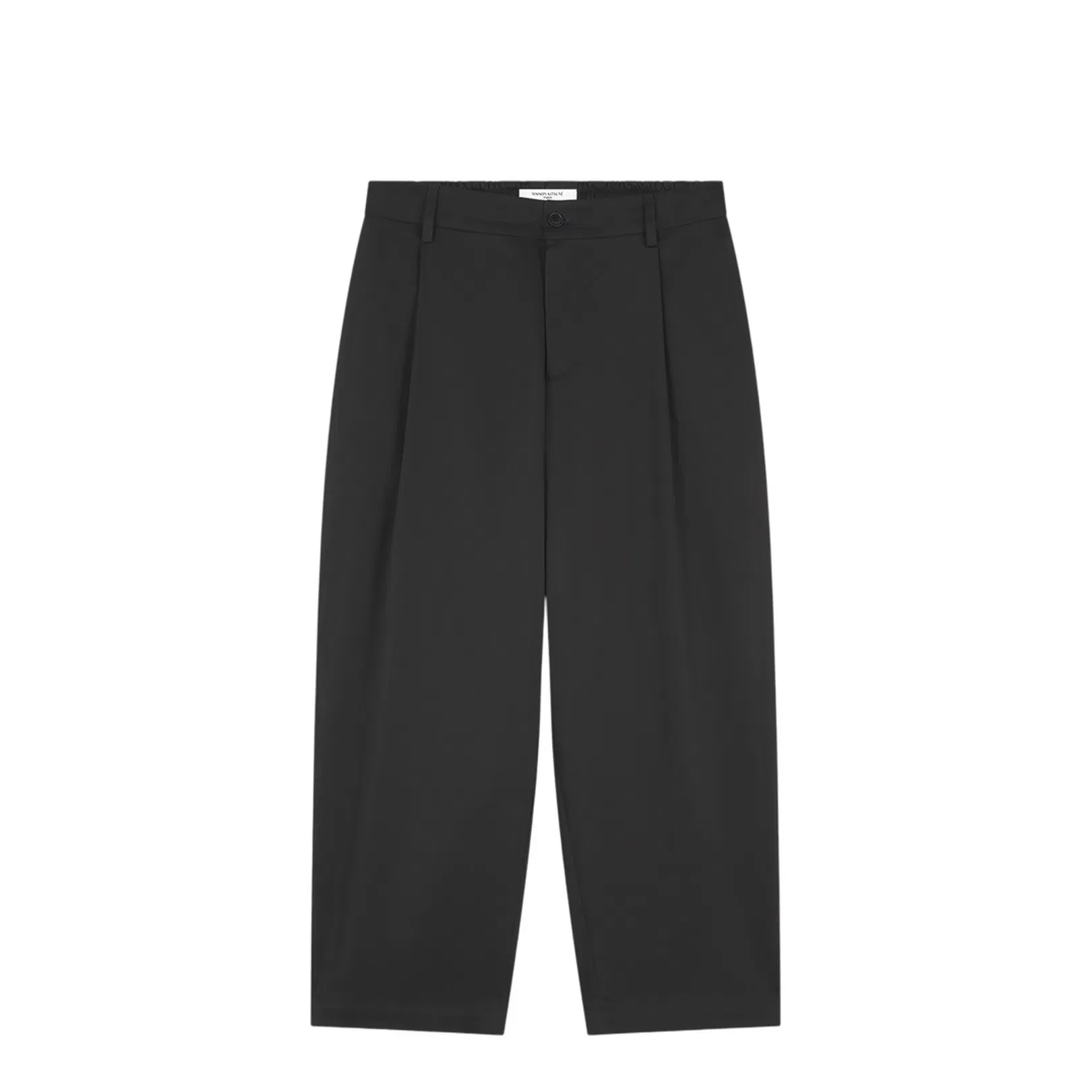 Cropped Pleated Chino Pants