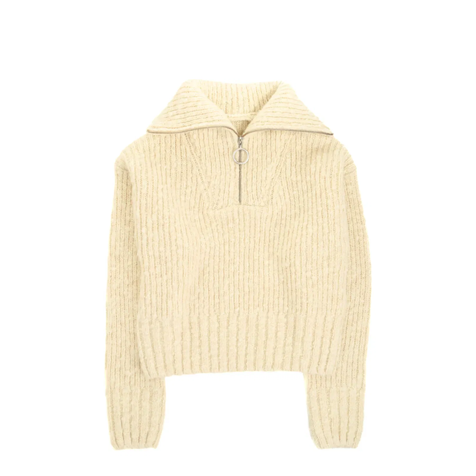 Half-zip Knit Ivory