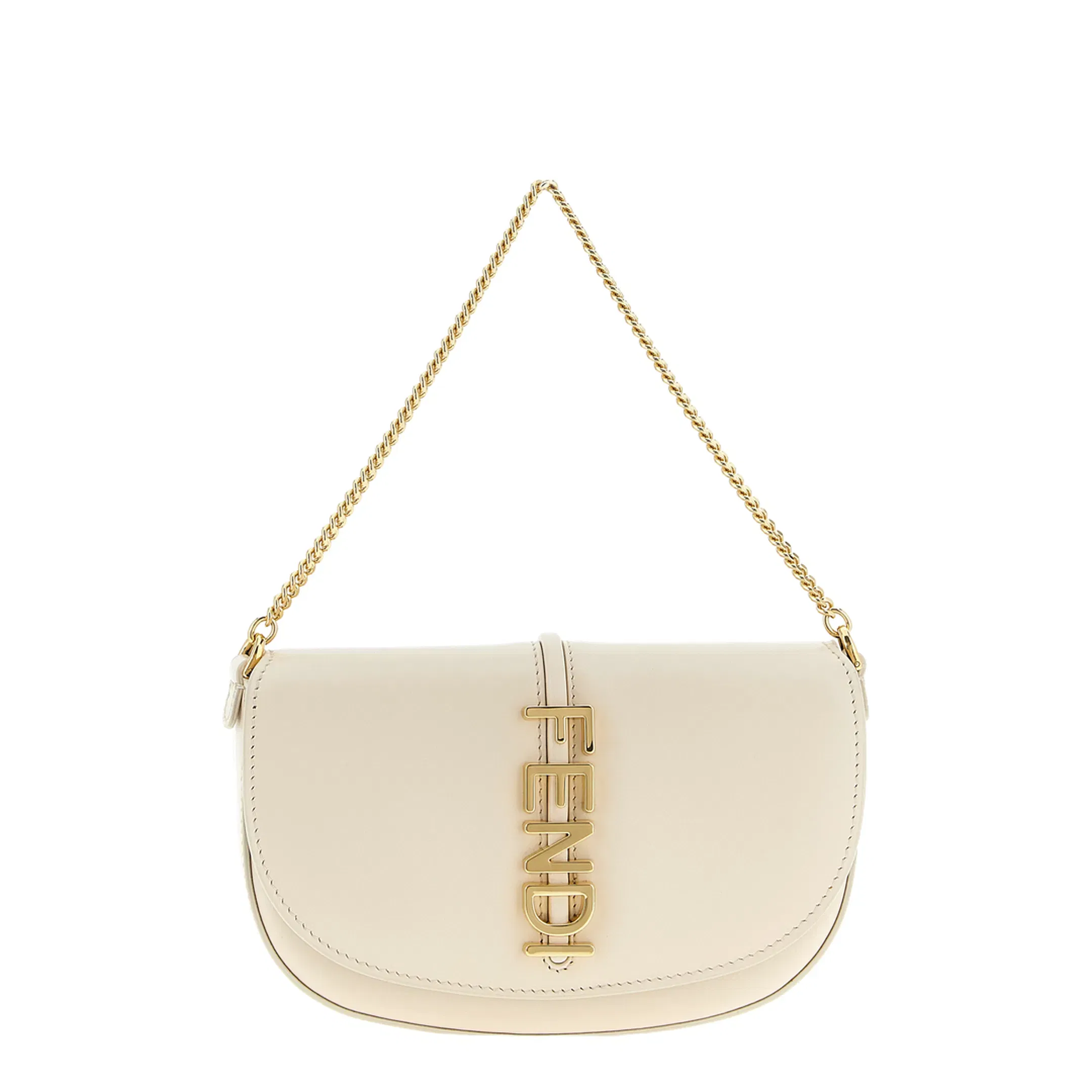 Wallet on Chain Leather White