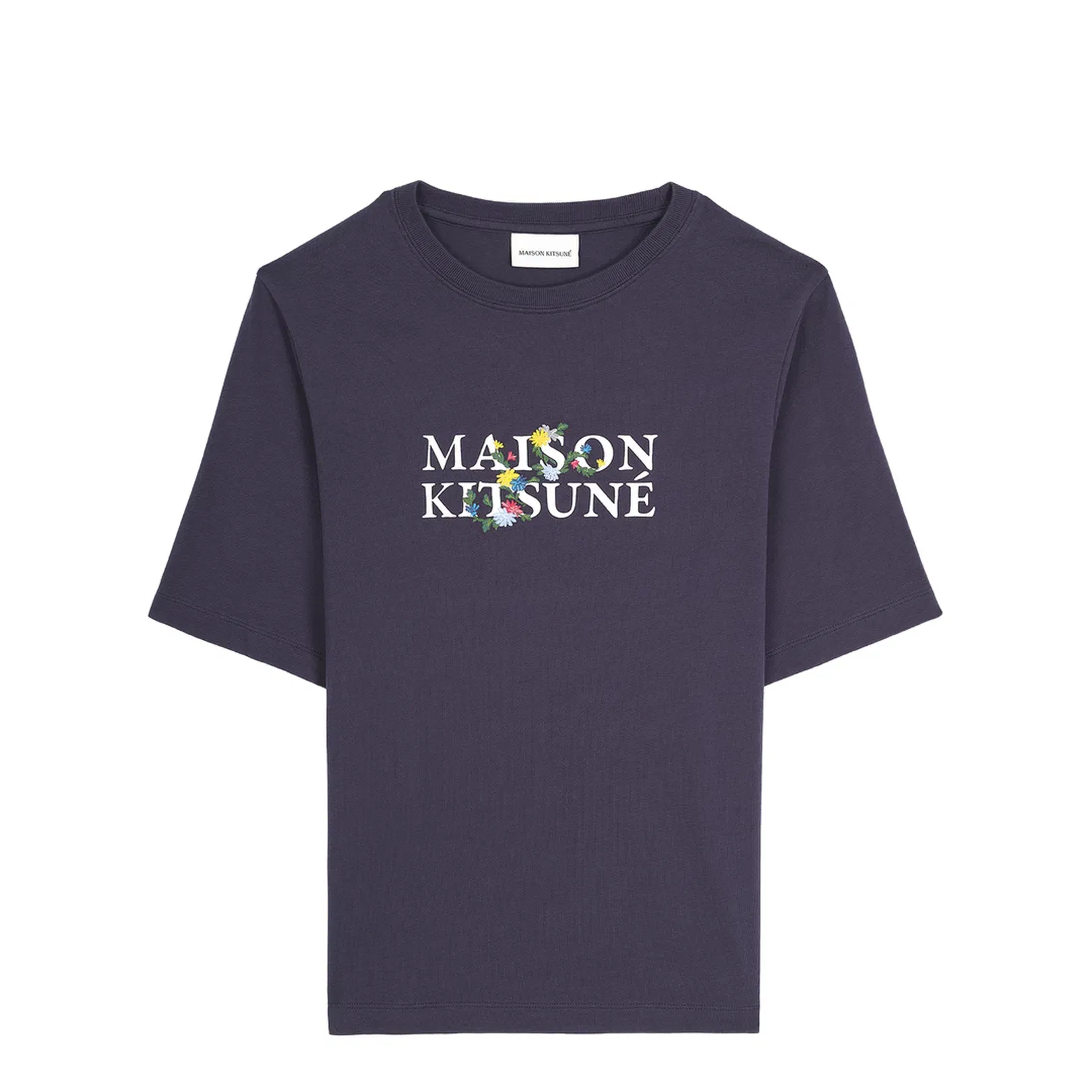 Floral Logo Embroidery T-Shirt