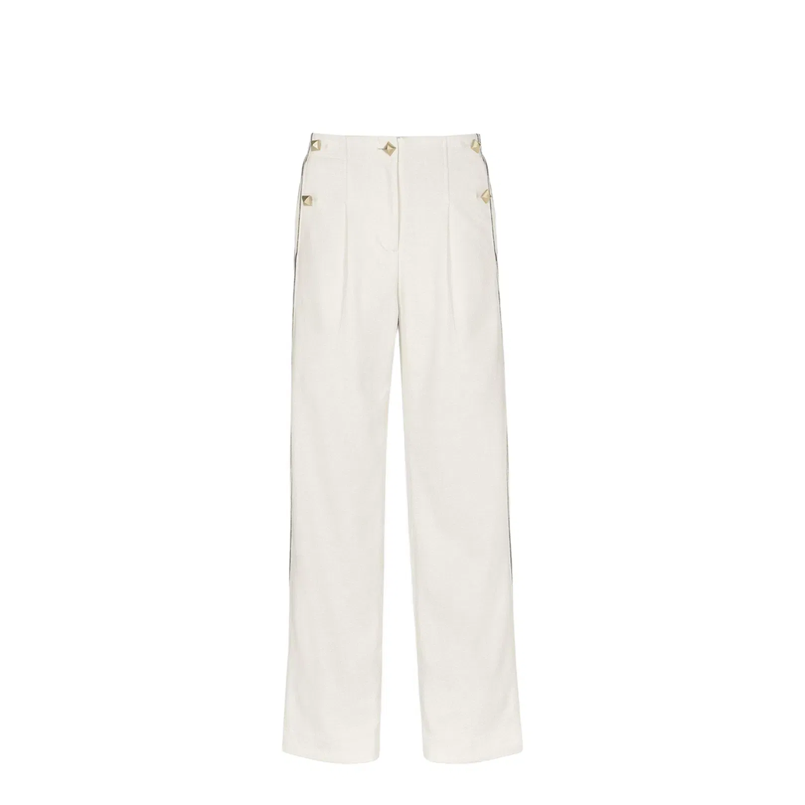 Wide-Leg Bouclé Pants