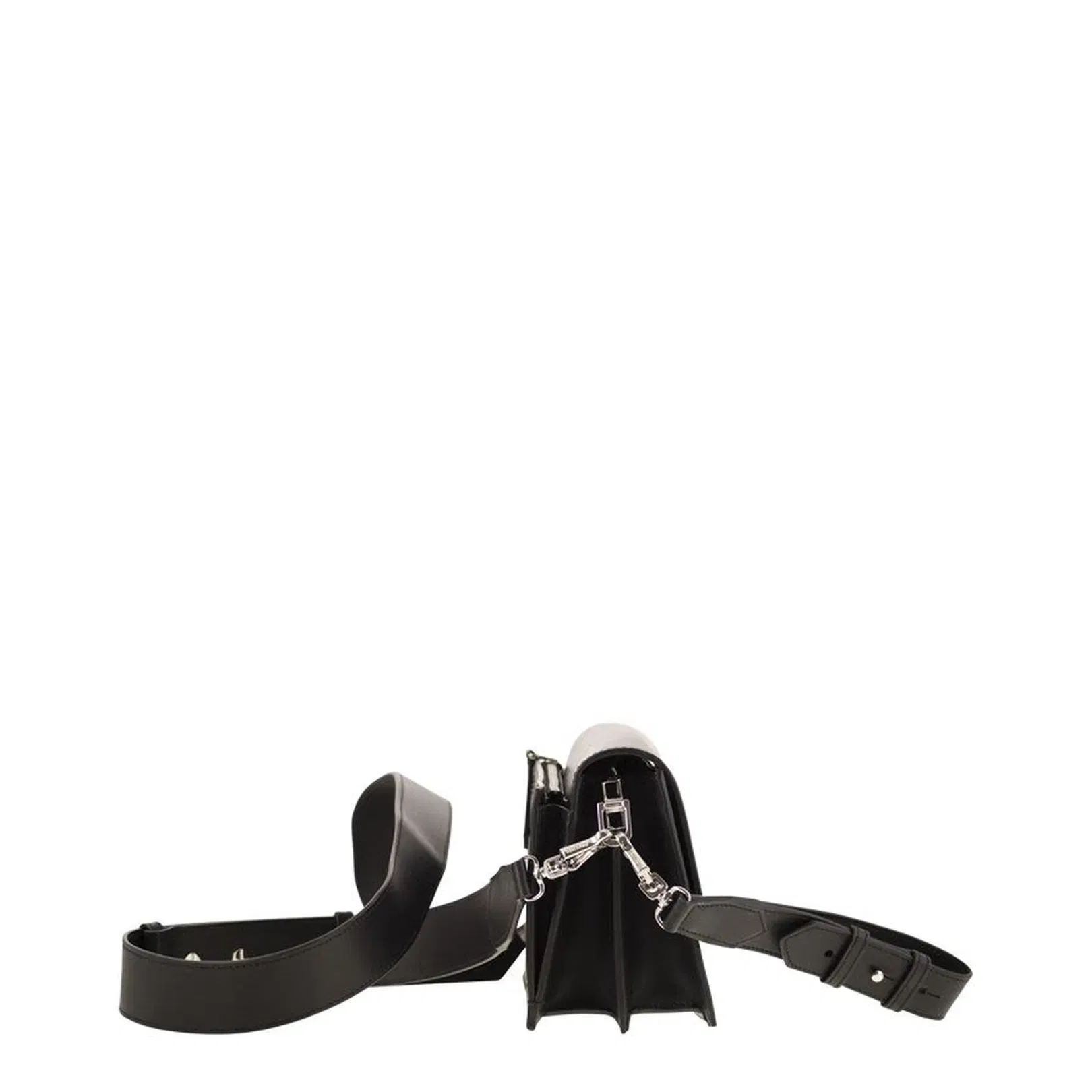 Biancaroughs Small Leather Crossbody Bag Black