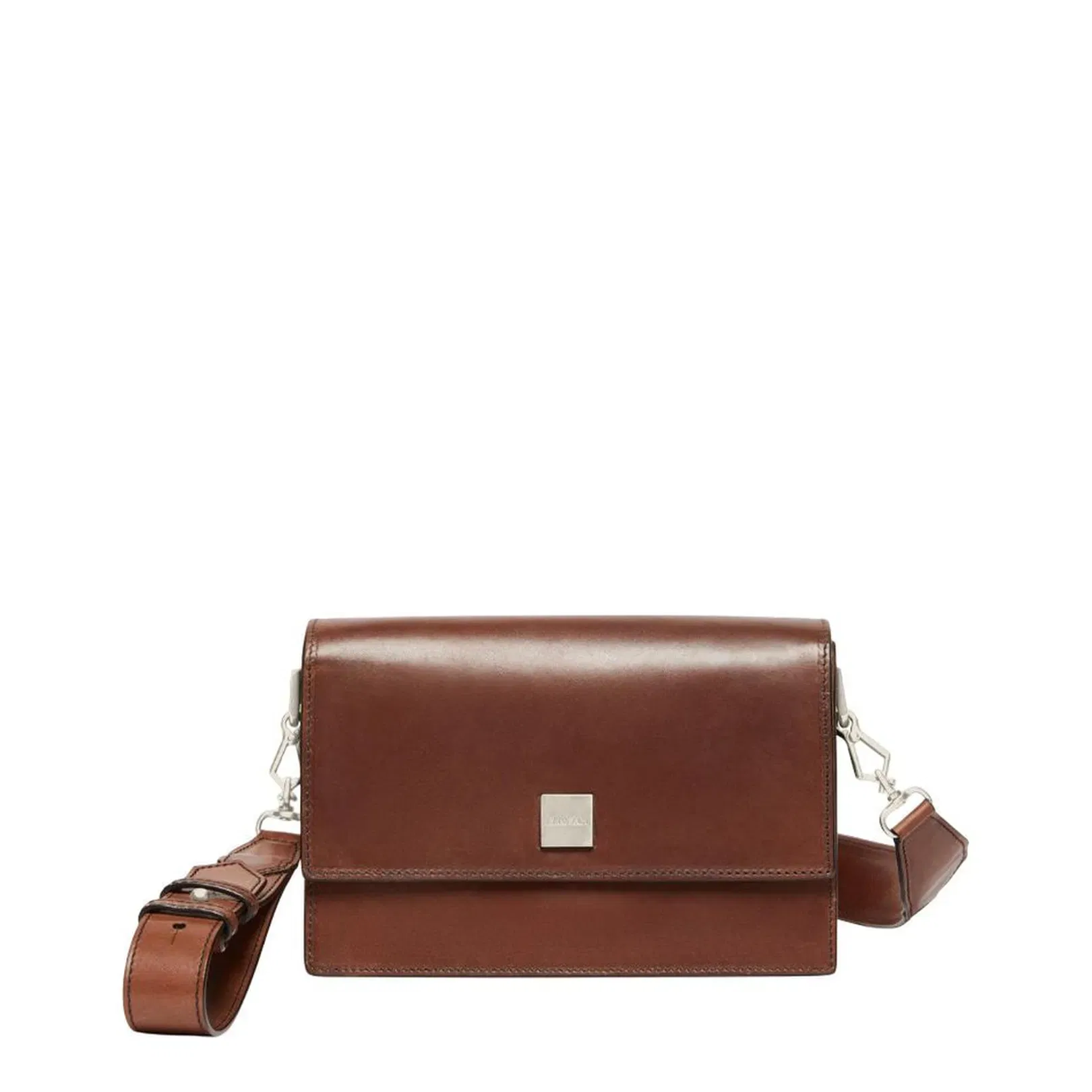 Biancaroughs Small Leather Crossbody Bag Brown