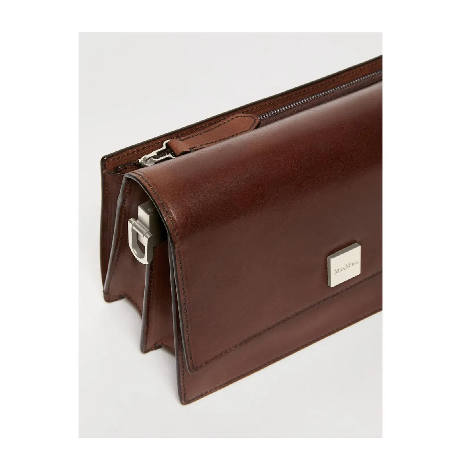 Biancaroughs Small Leather Crossbody Bag Brown