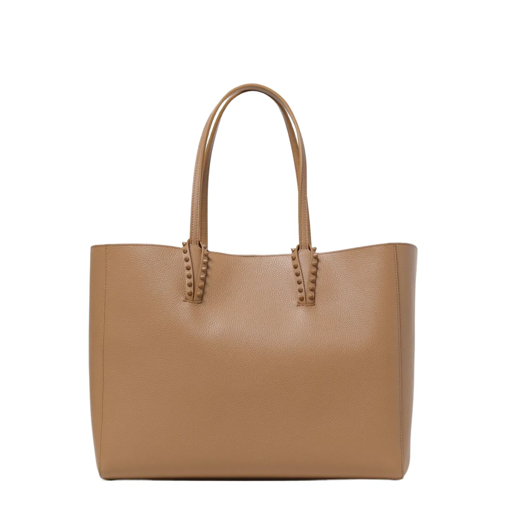 Cabata Large Tote Bag Soft Calf Leather and Spikes Lionne