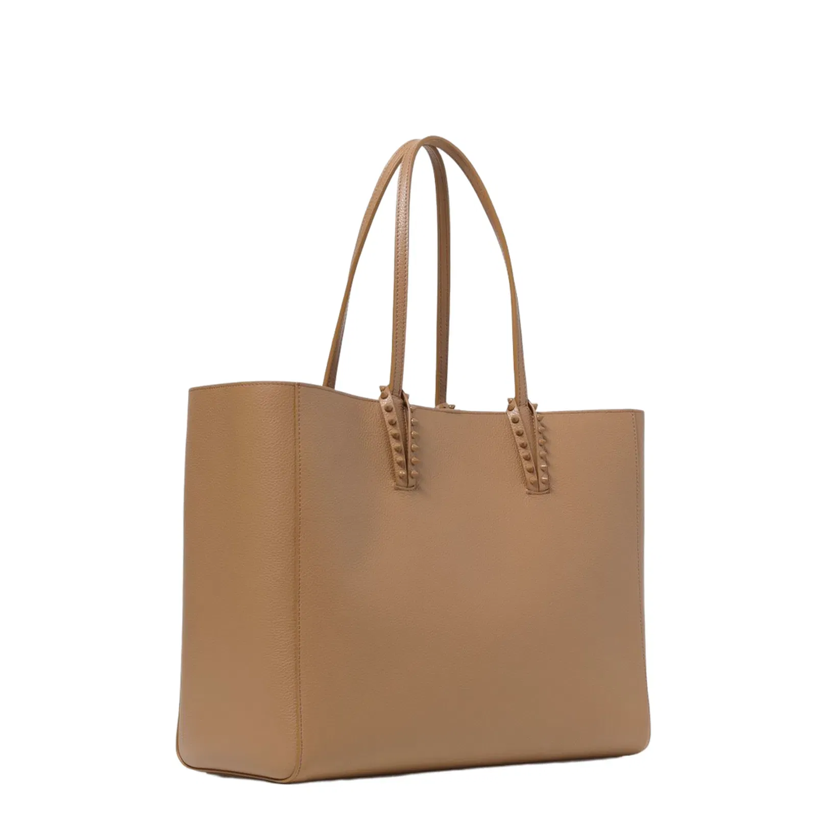 Cabata Large Tote Bag Soft Calf Leather and Spikes Lionne