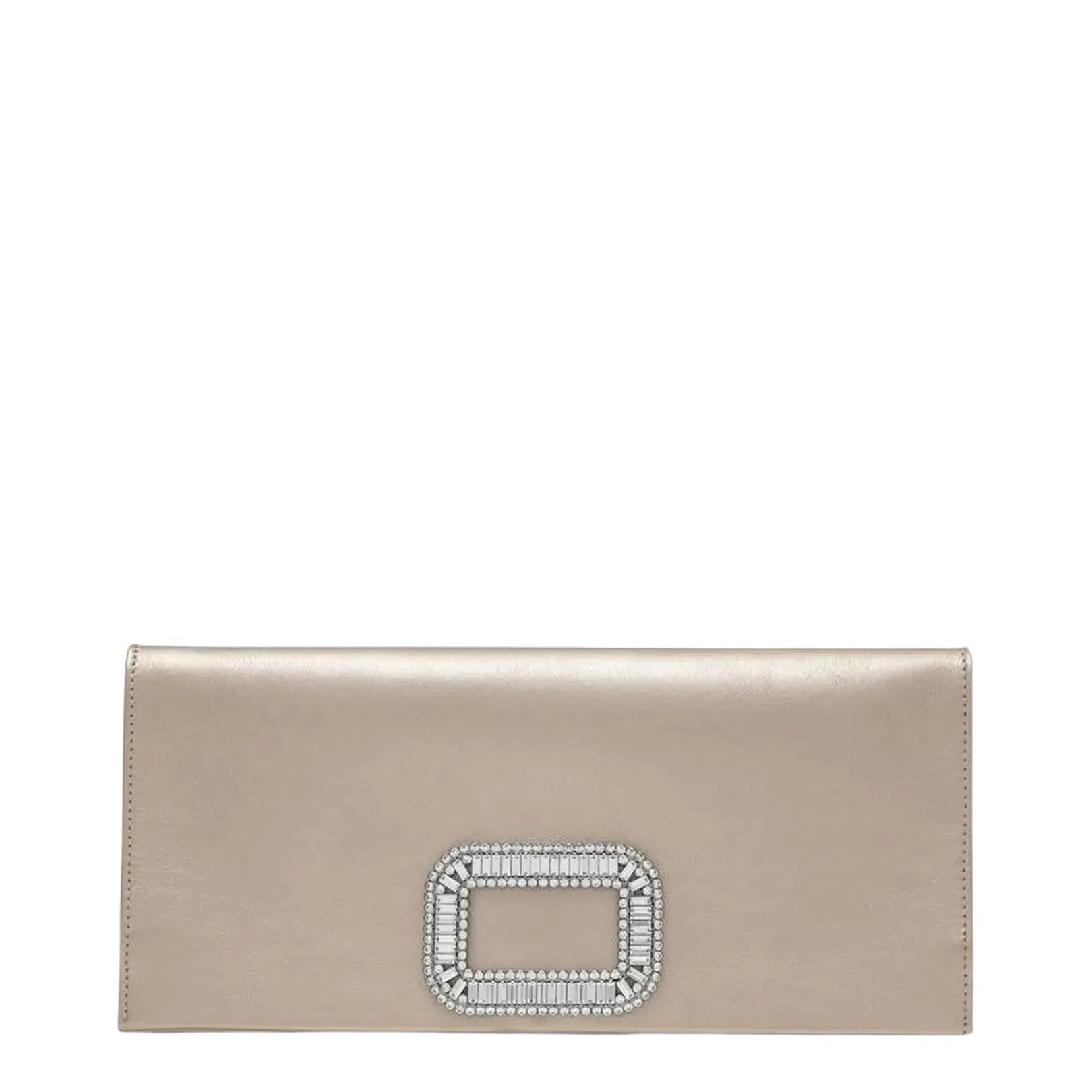 Mini Pilgrim Clutch Bag Satin Cream