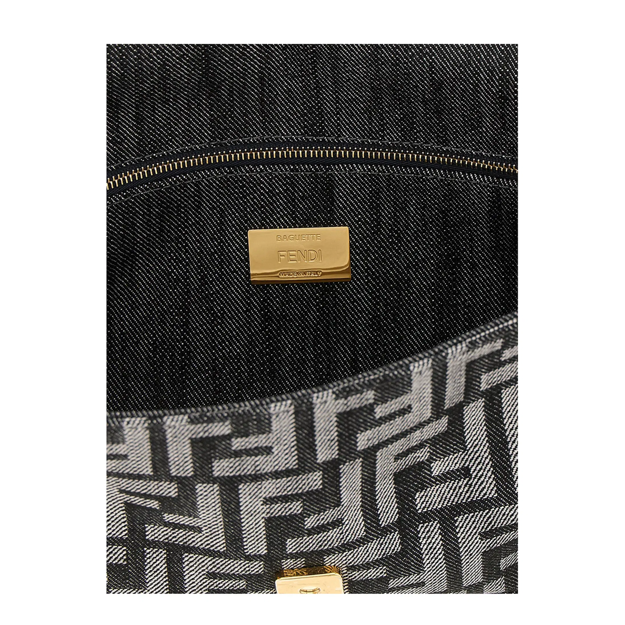 Baguette FF Handbag Gold