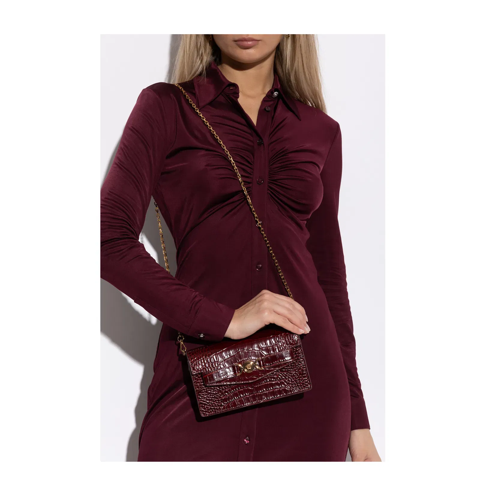 Chain Wallet Burgundy