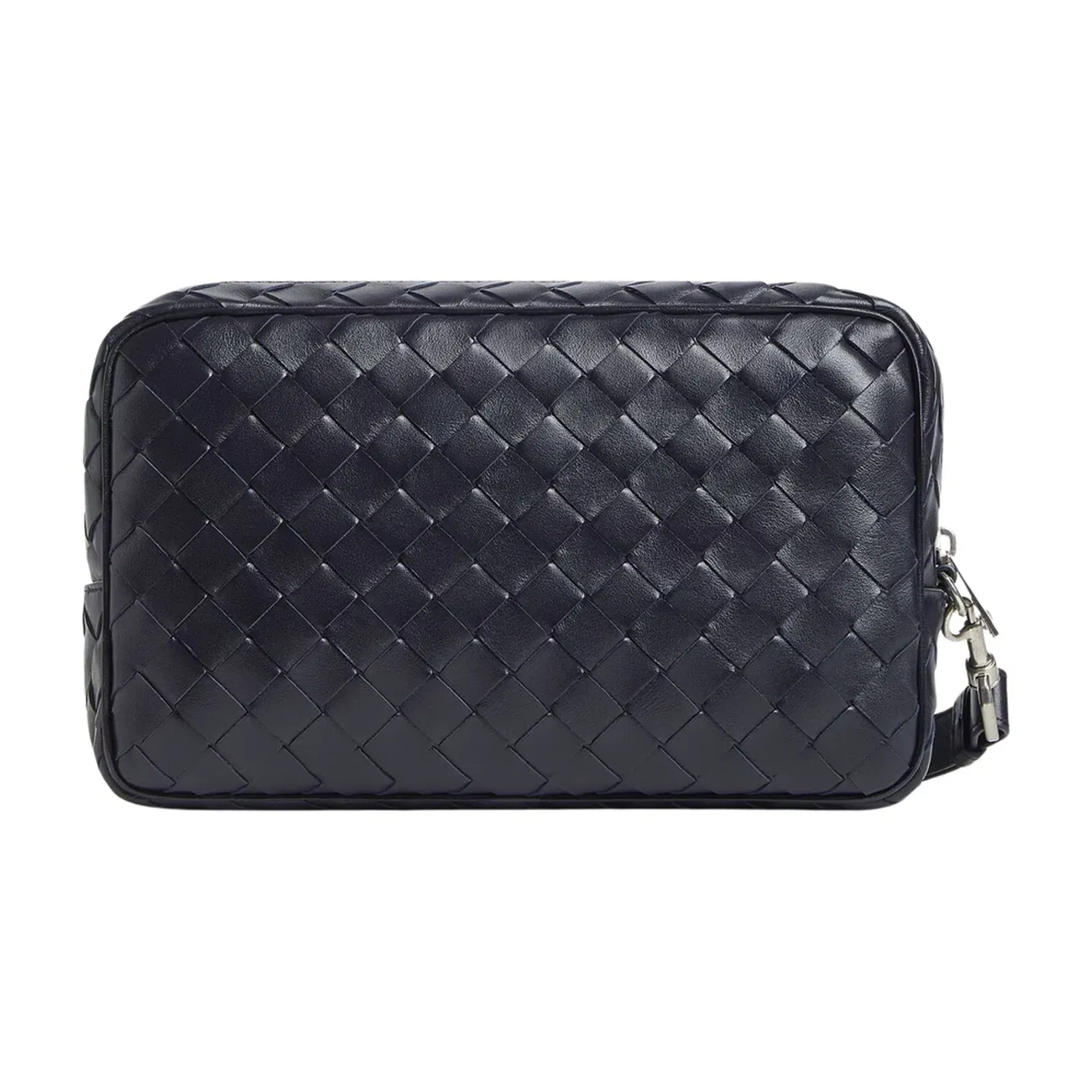 Intrecciato With Wristlet Leather Pouch Nocturnal