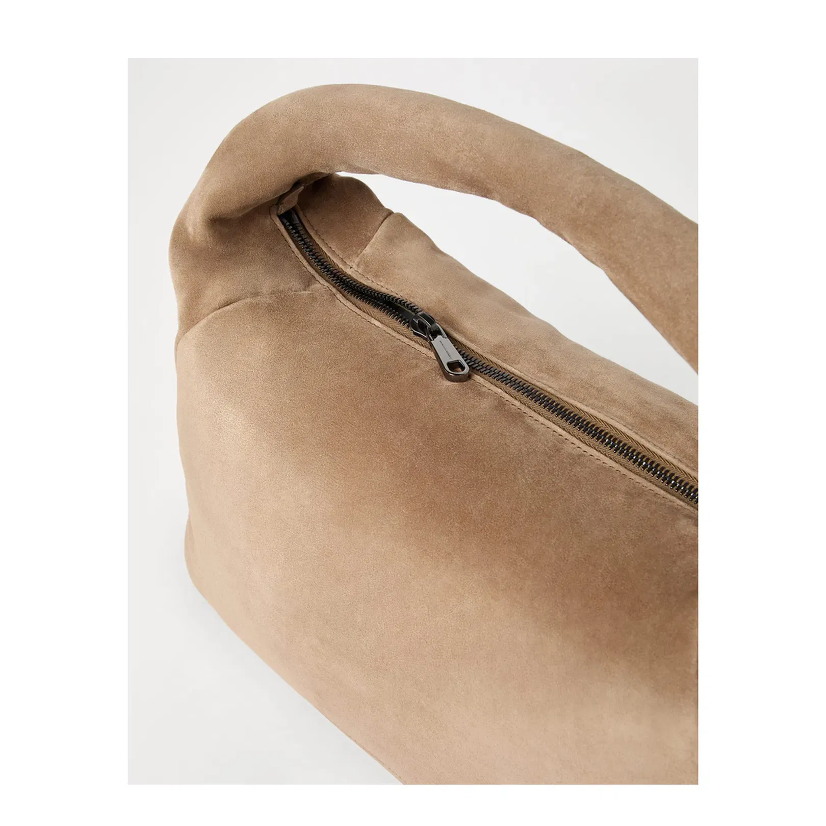 BC Duo Suede Shoulder Bag Light Brown