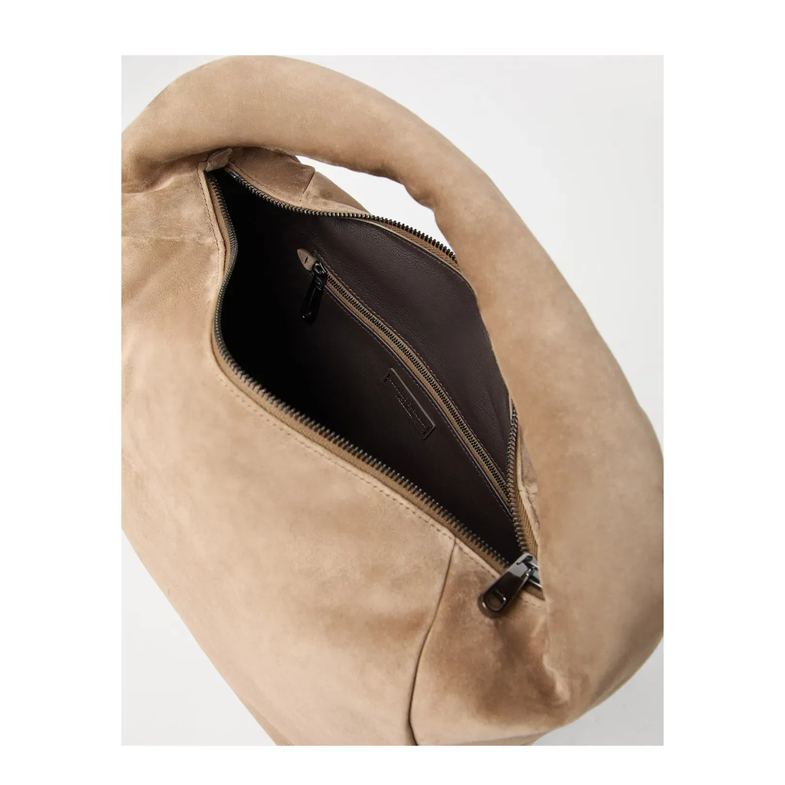 BC Duo Suede Shoulder Bag Light Brown