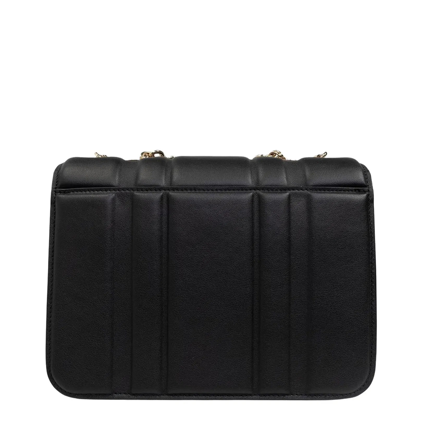 Gancini Medium Leather Shoulder Bag in Black