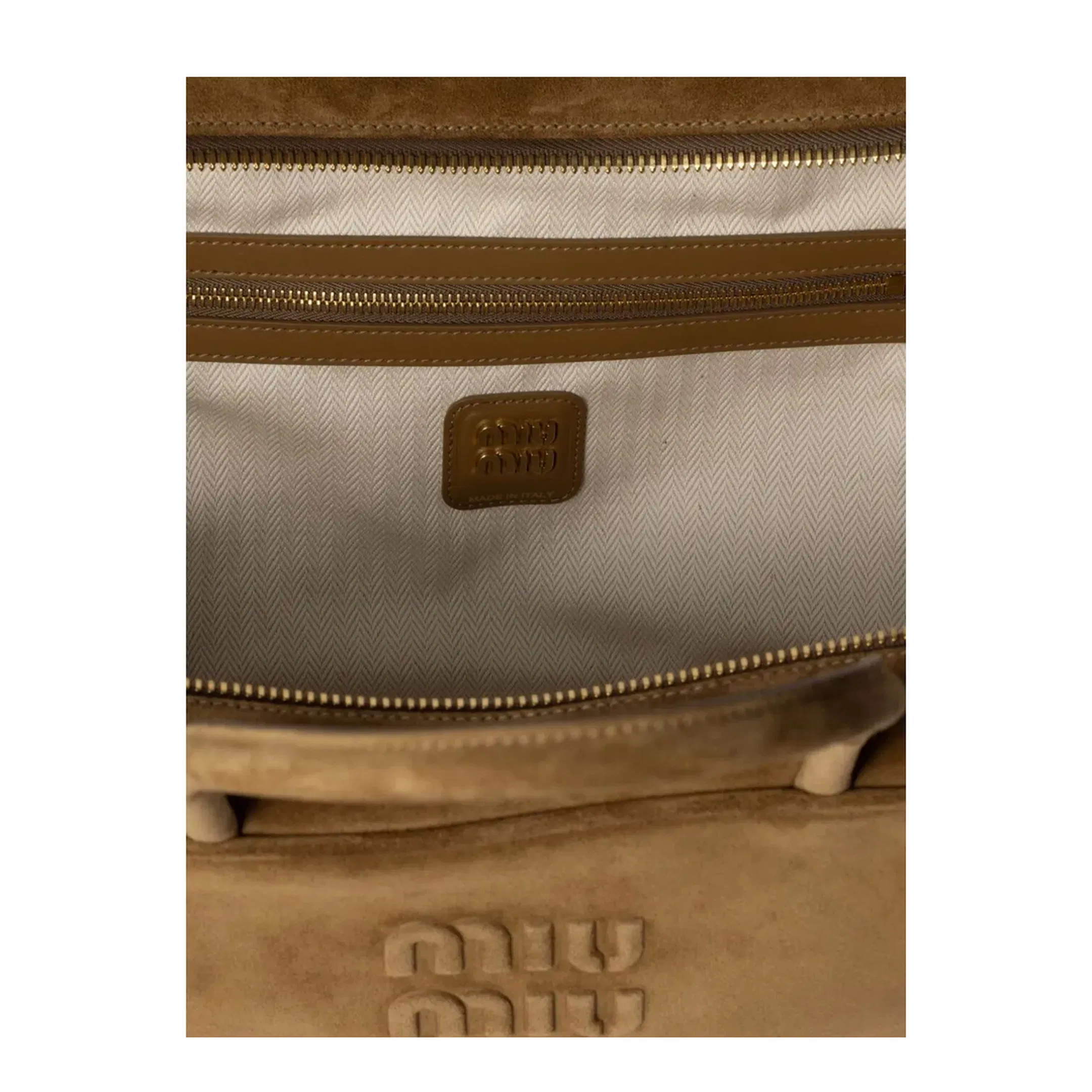 Beau Suede Medium Shoulder Bag Brown