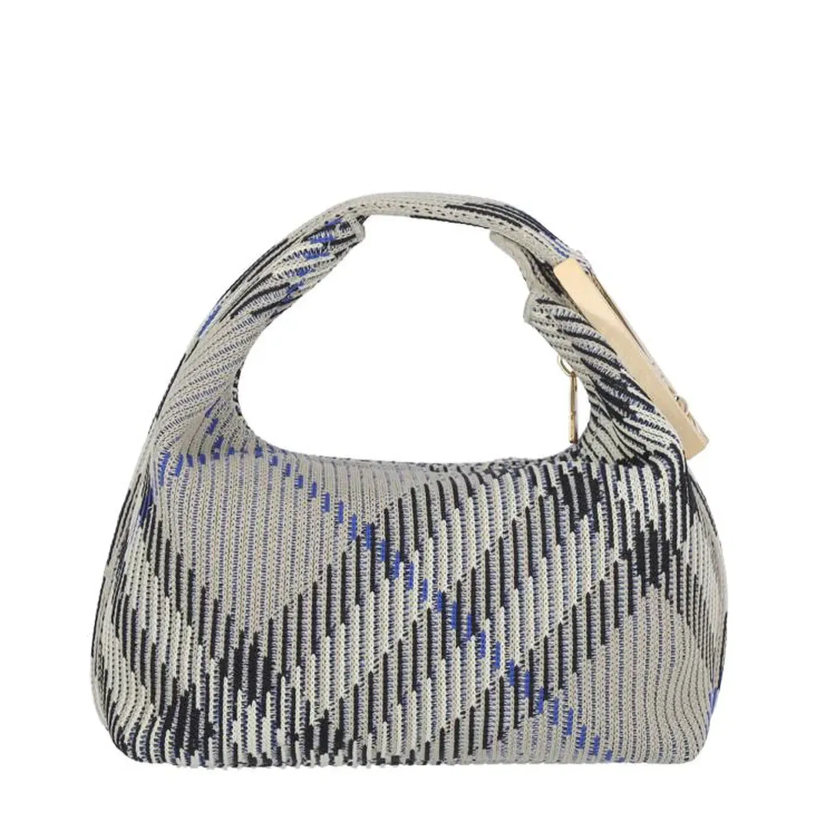 Embroidered Nylon Mini Peg Handbag