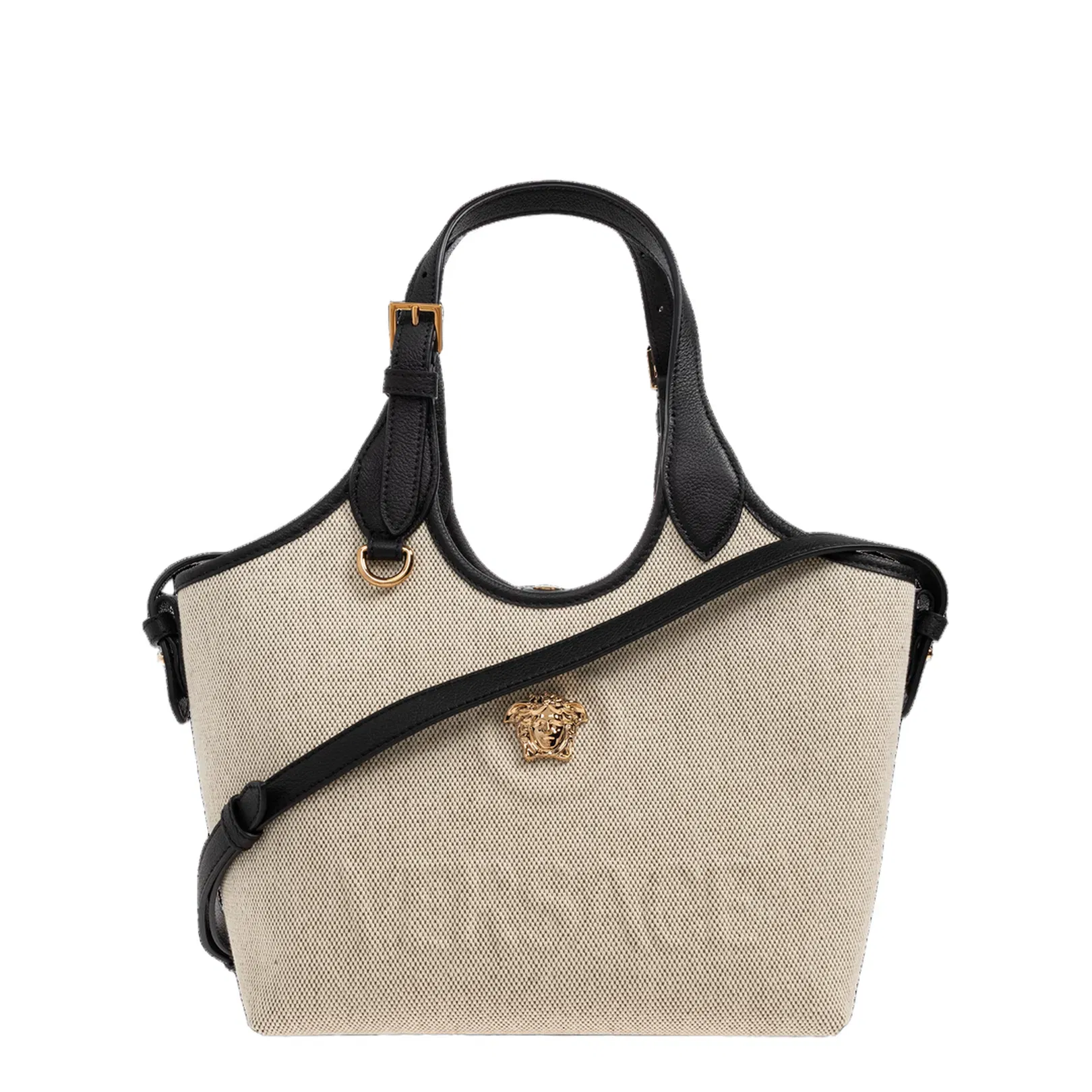 La Medusa Mini Hand Bag Canvas Cream