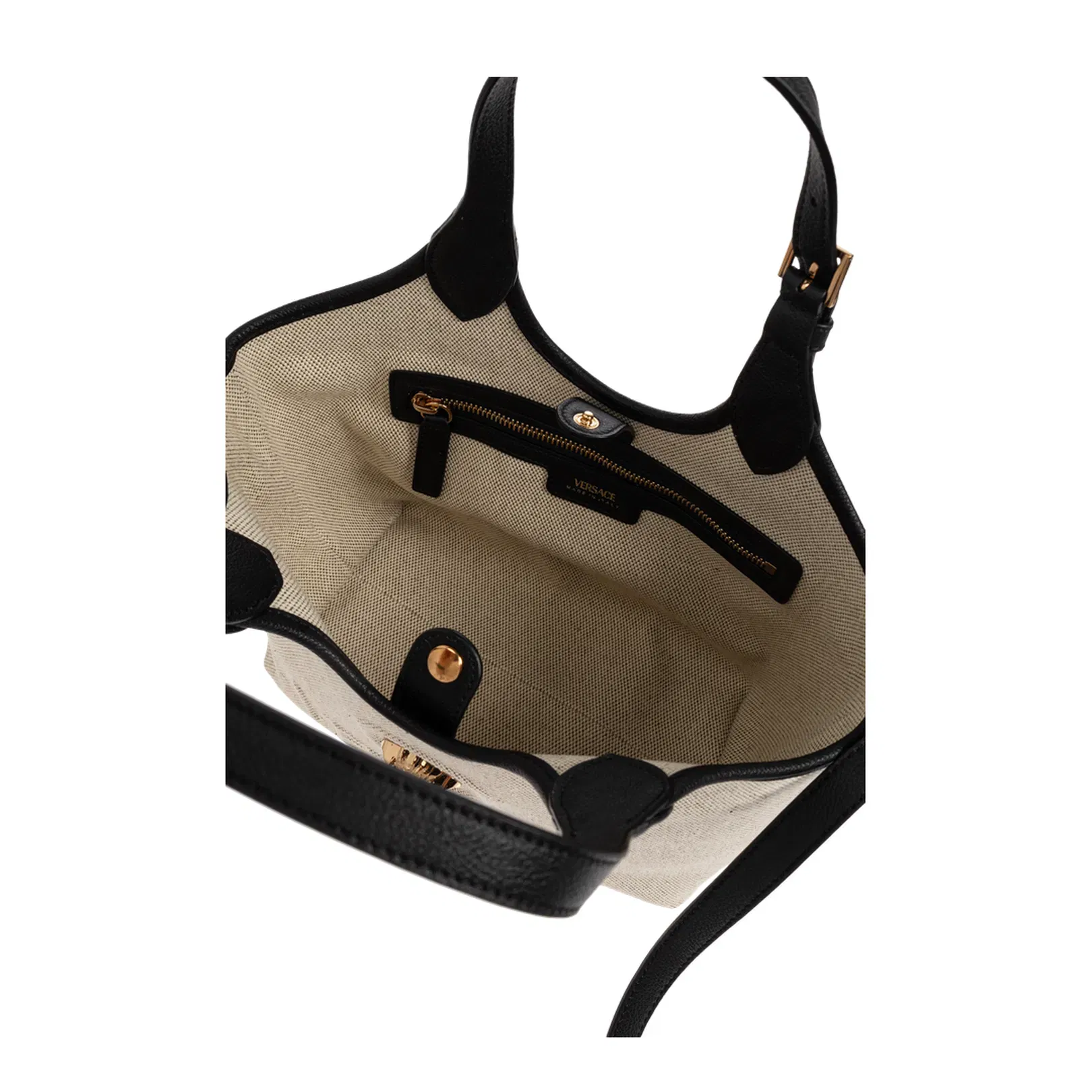La Medusa Mini Hand Bag Canvas Cream