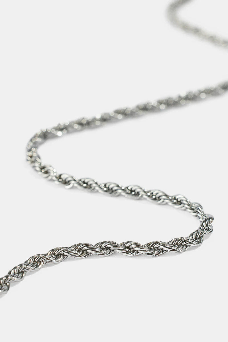 Rope Chain in White Gold - 3mm