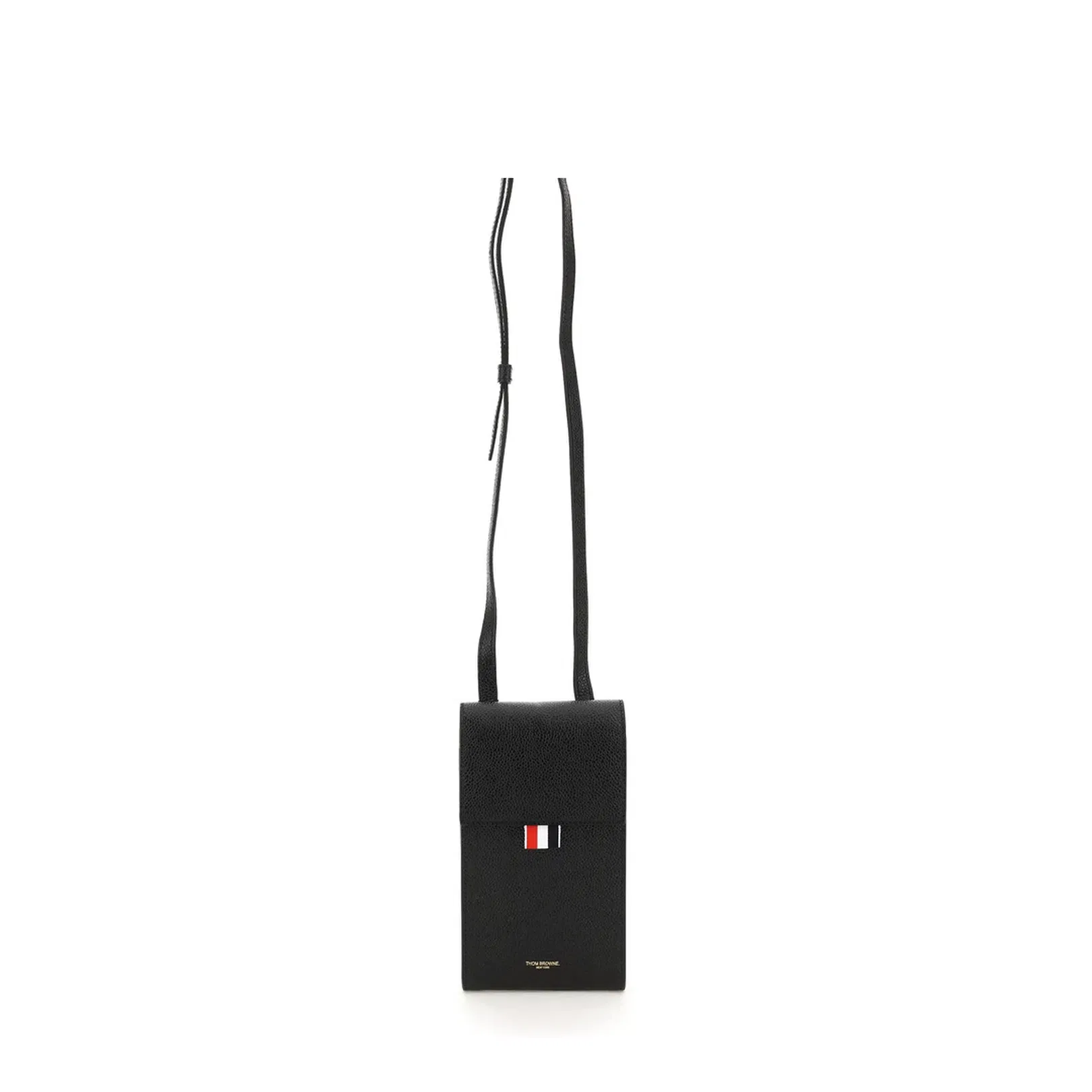 Crossbody Phone Holder Leather Black