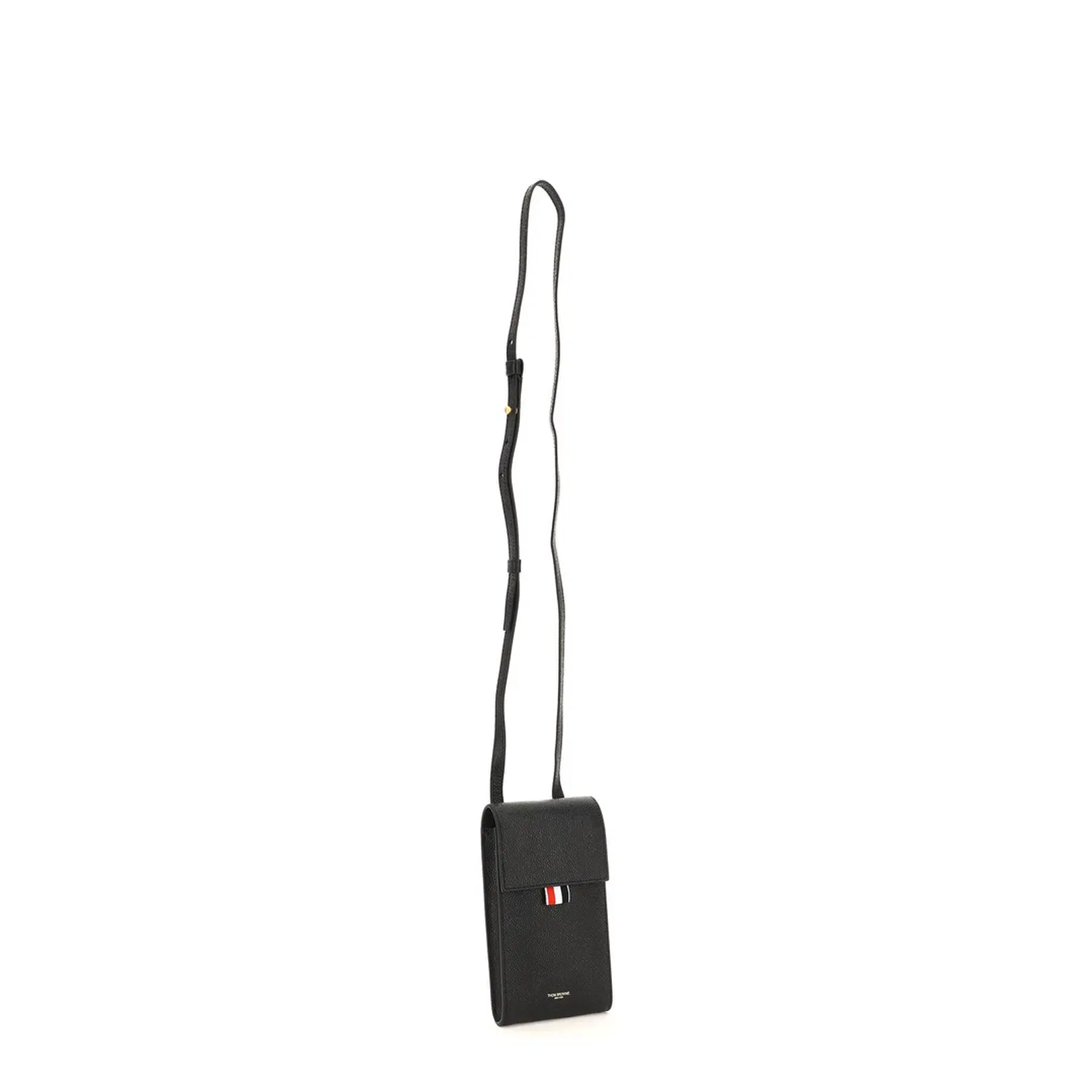 Crossbody Phone Holder Leather Black