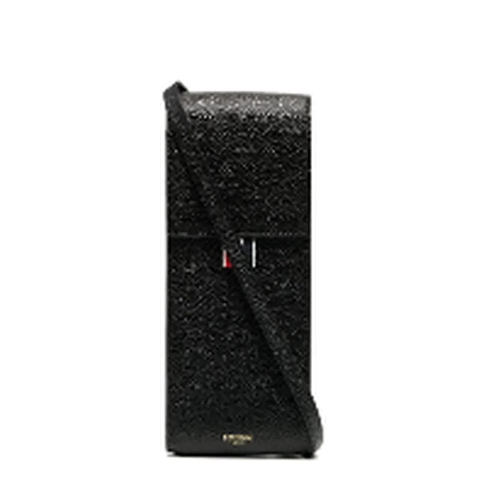 Crossbody Phone Holder Leather Black