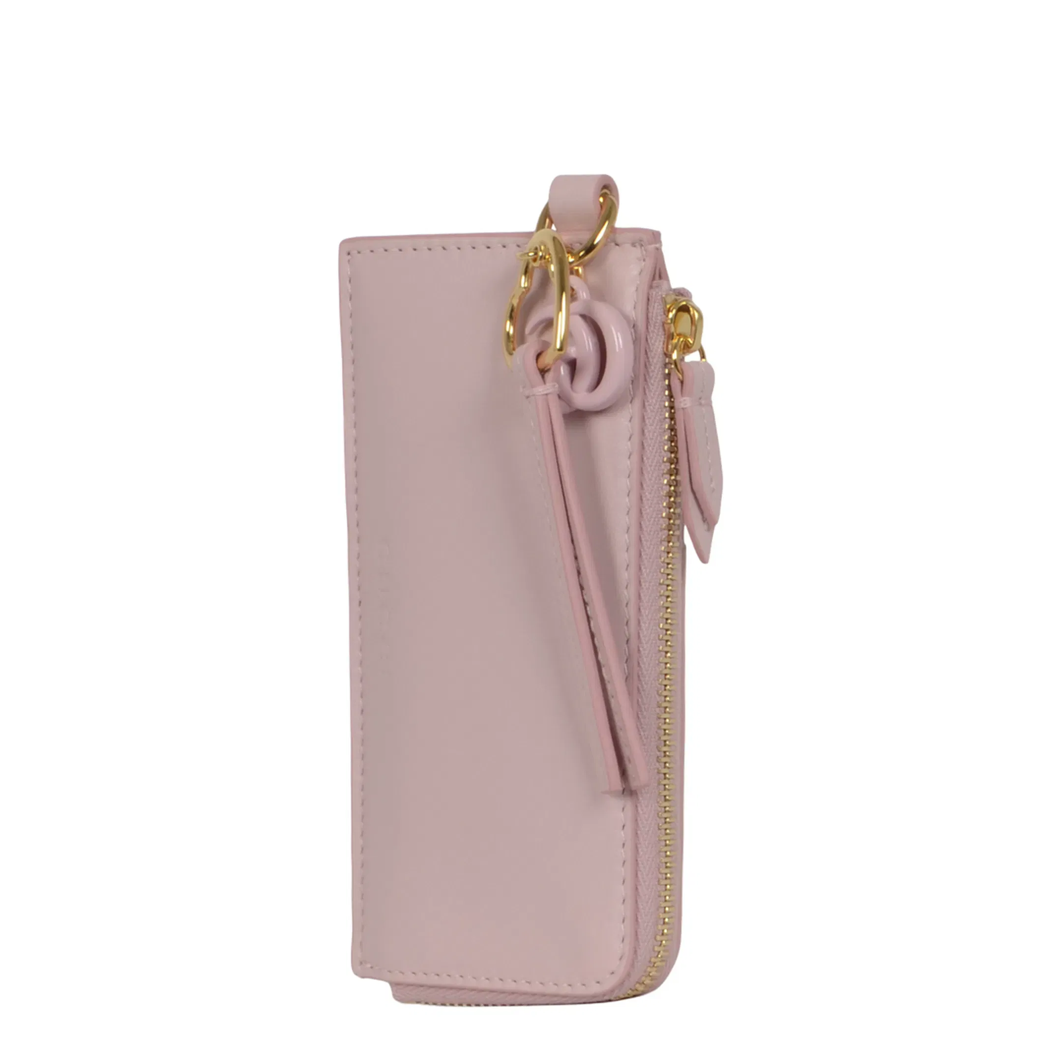 Card Case Double G Leather Pink