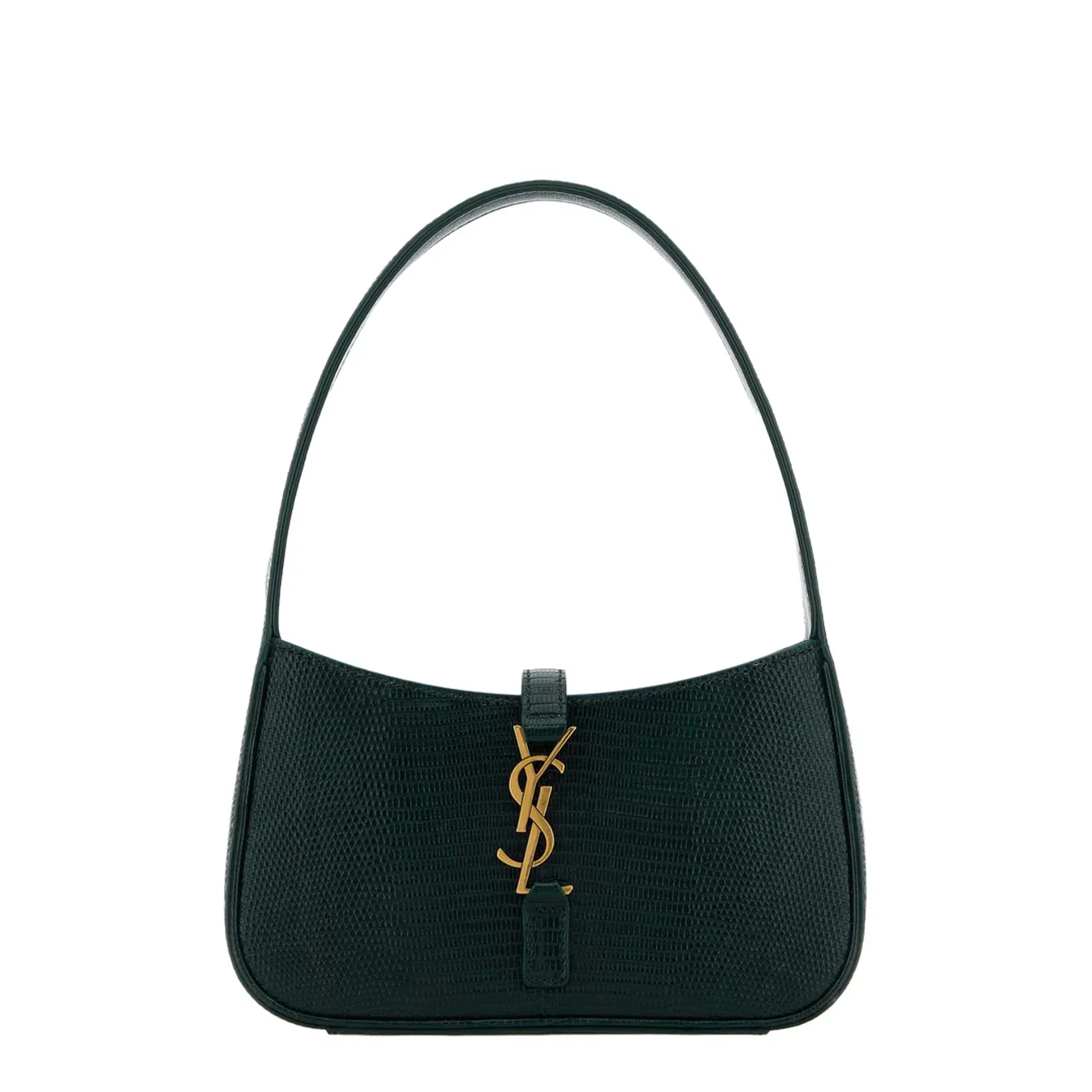 Lizard Mini Le 5 A 7 Shoulder Bag Leather Dark Green