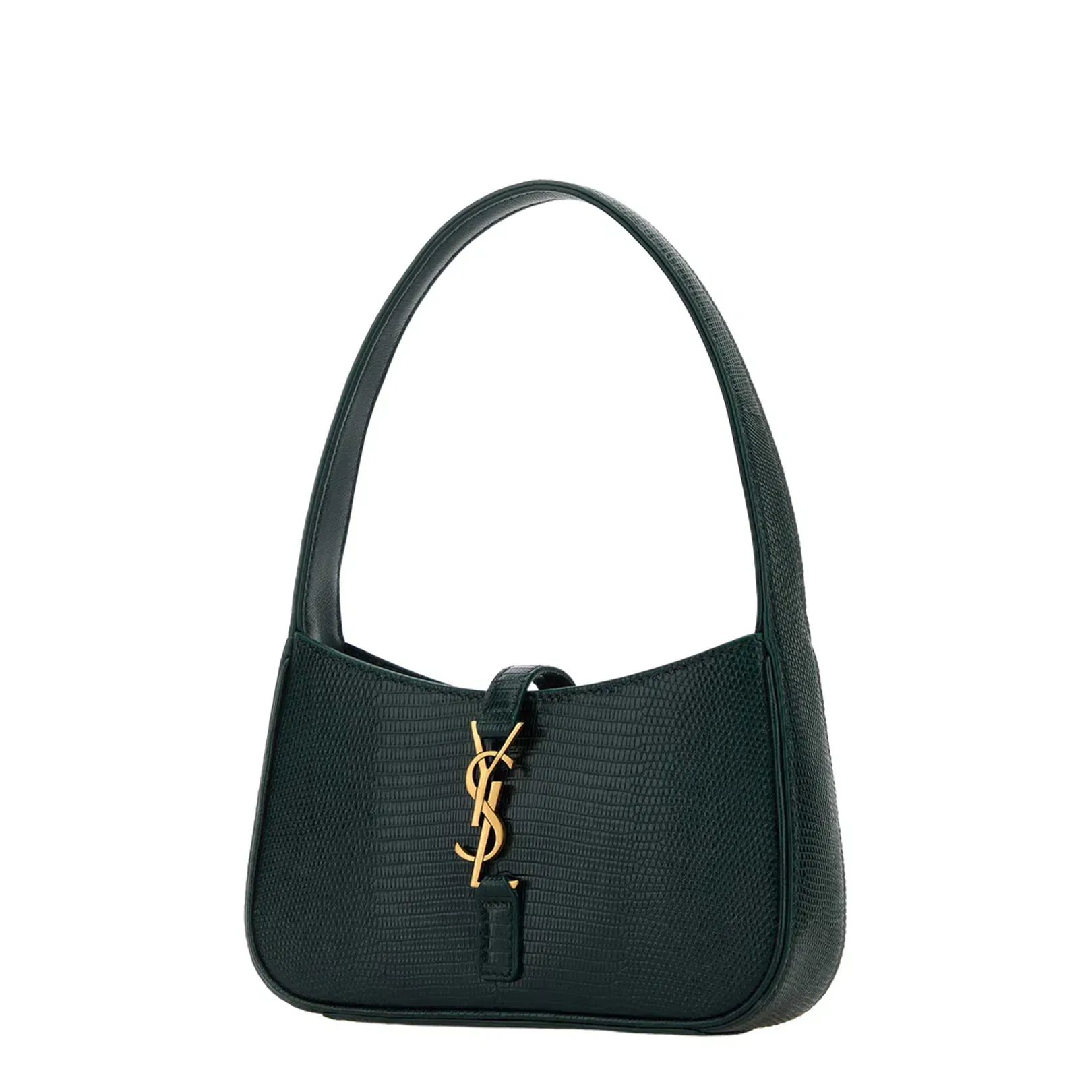 Lizard Mini Le 5 A 7 Shoulder Bag Leather Dark Green