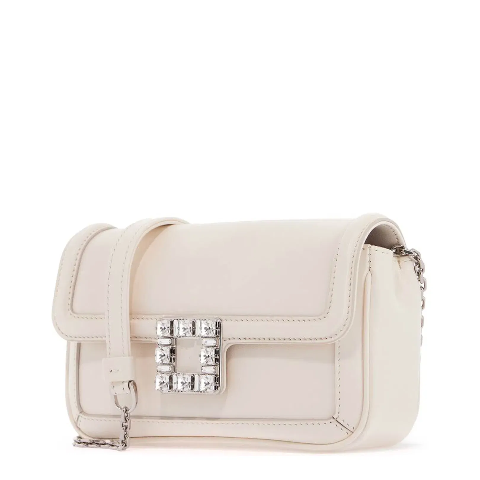 Crossbody Bag Leather White