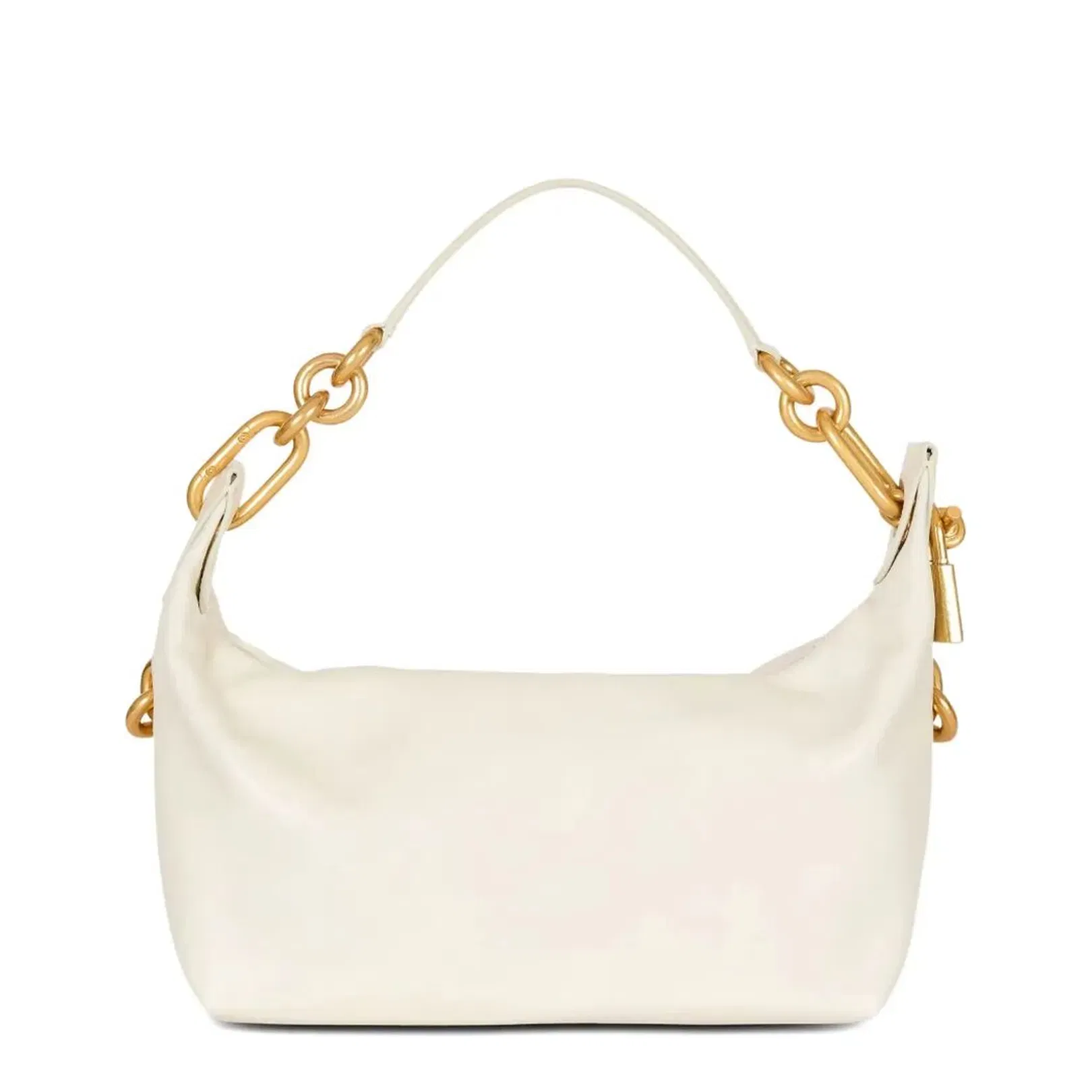 Medium Hand Bag Leather White