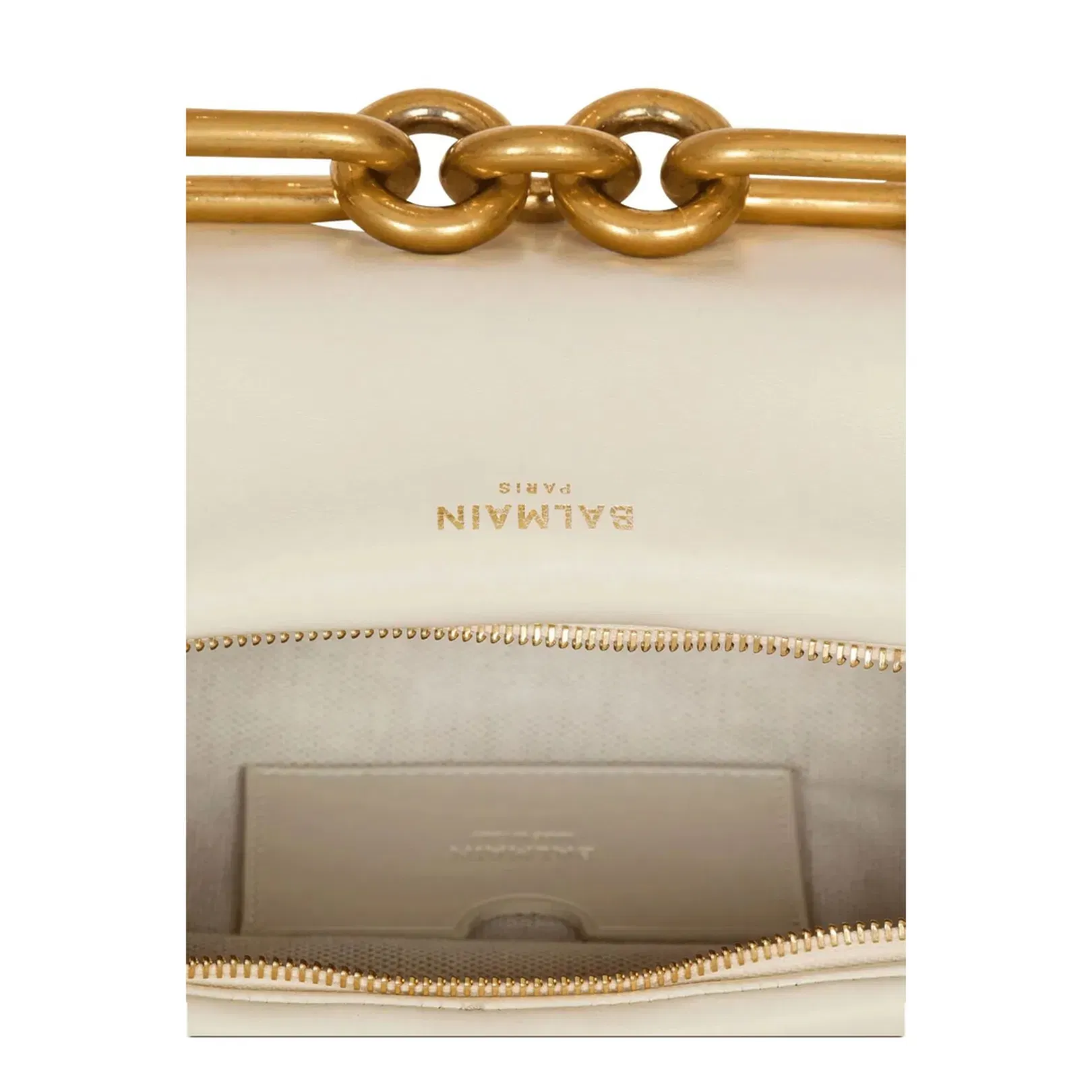 Medium Hand Bag Leather White