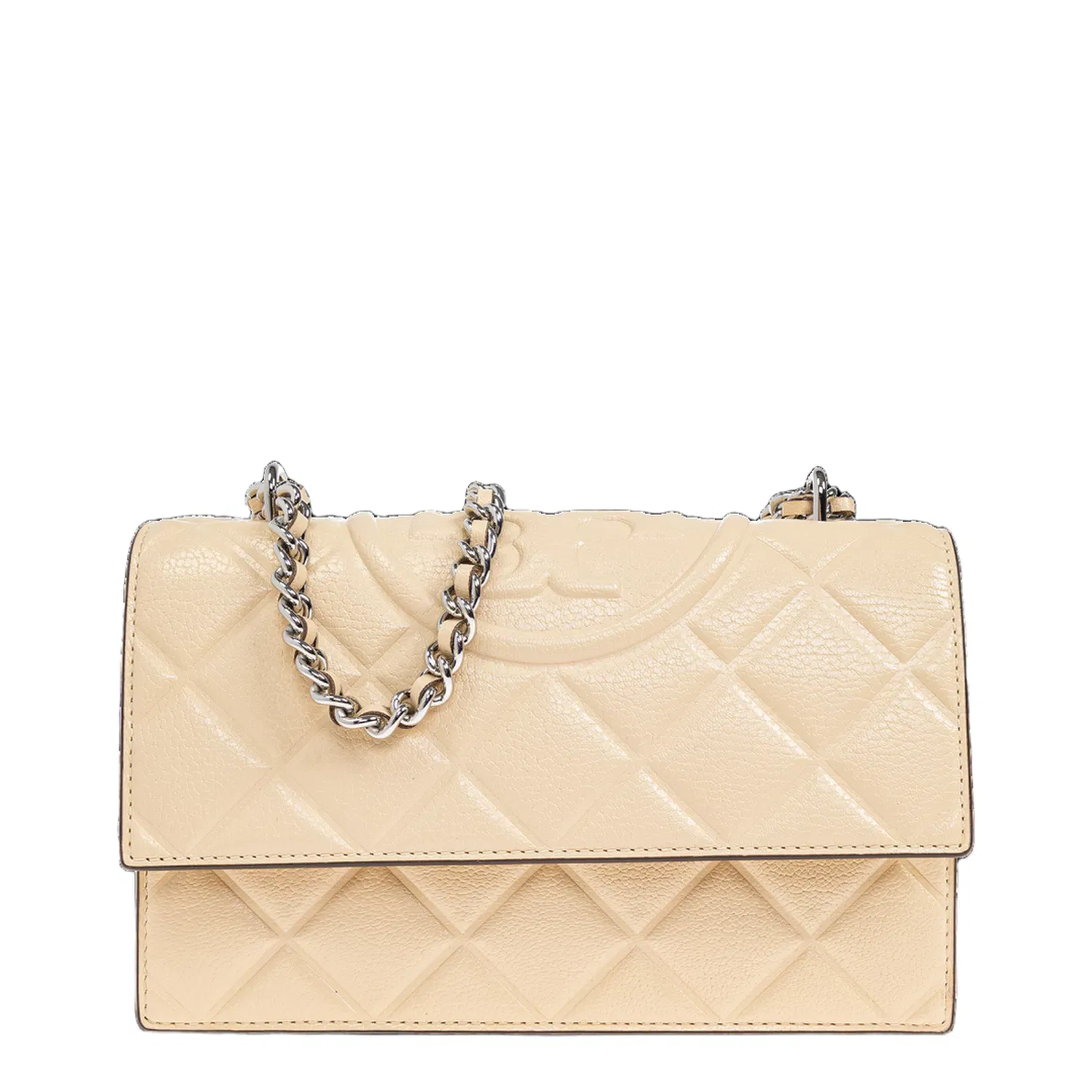 Fleming Small Shoulder Bag Beige