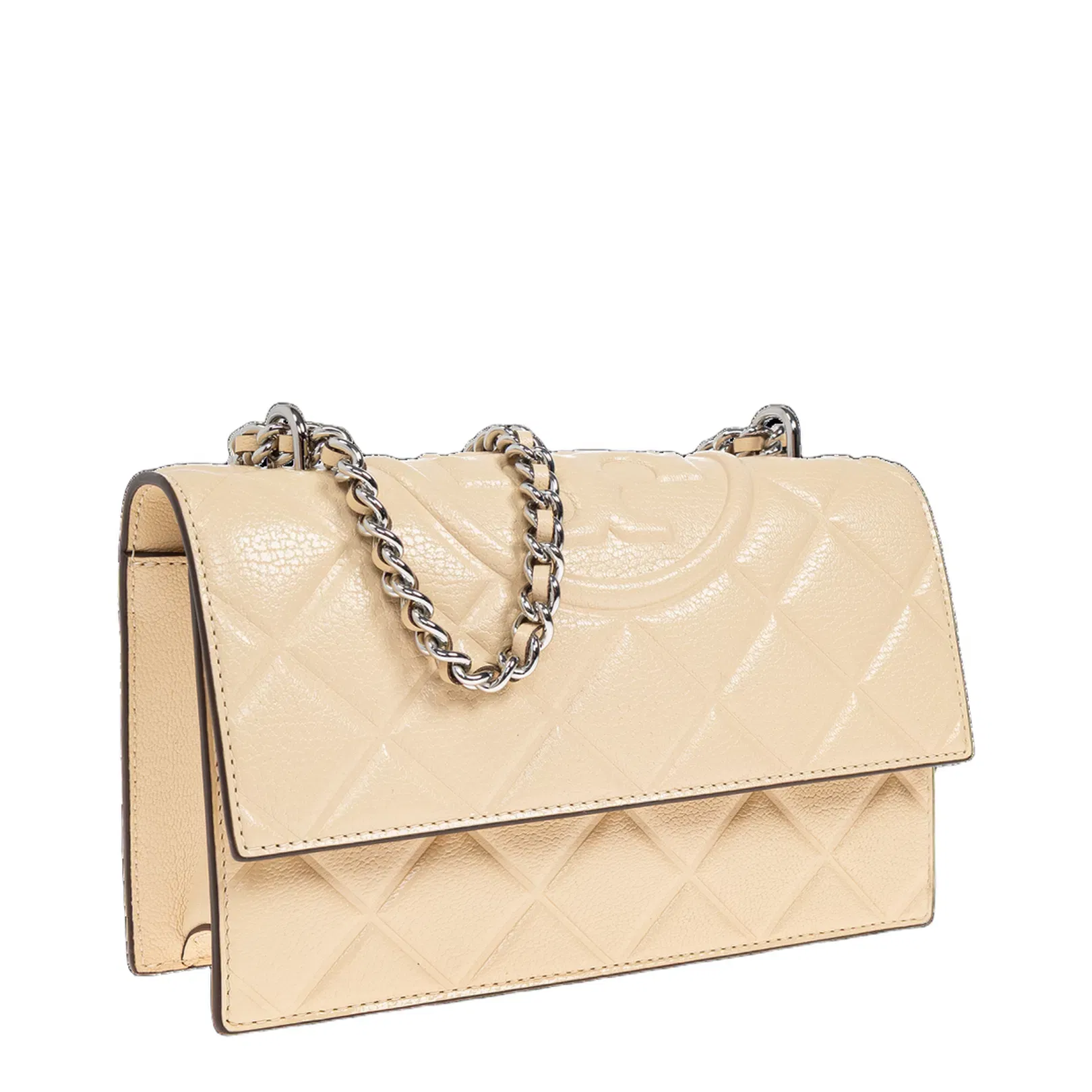 Fleming Small Shoulder Bag Beige