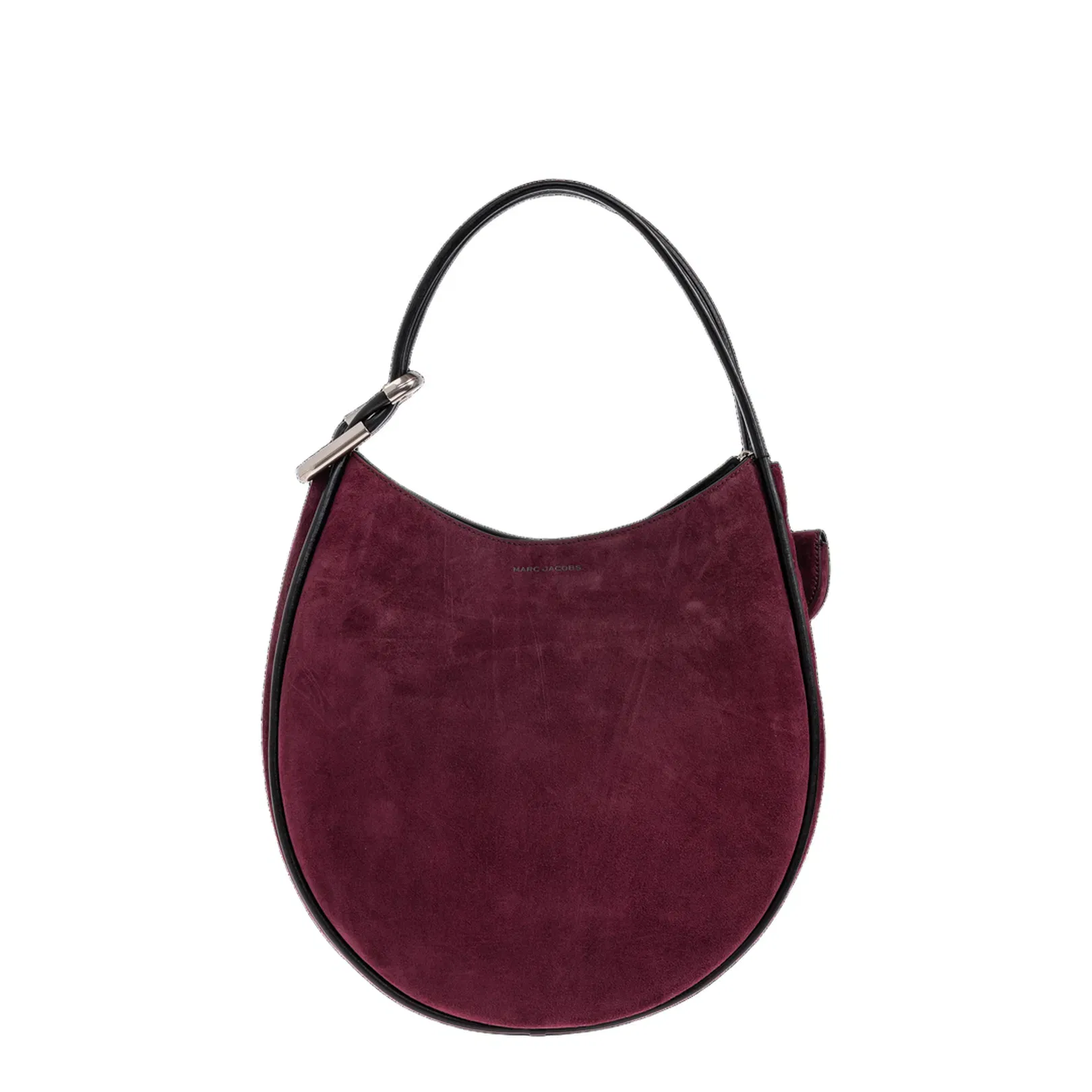 The Suede Large Dual Hobo Bag Dark Plum