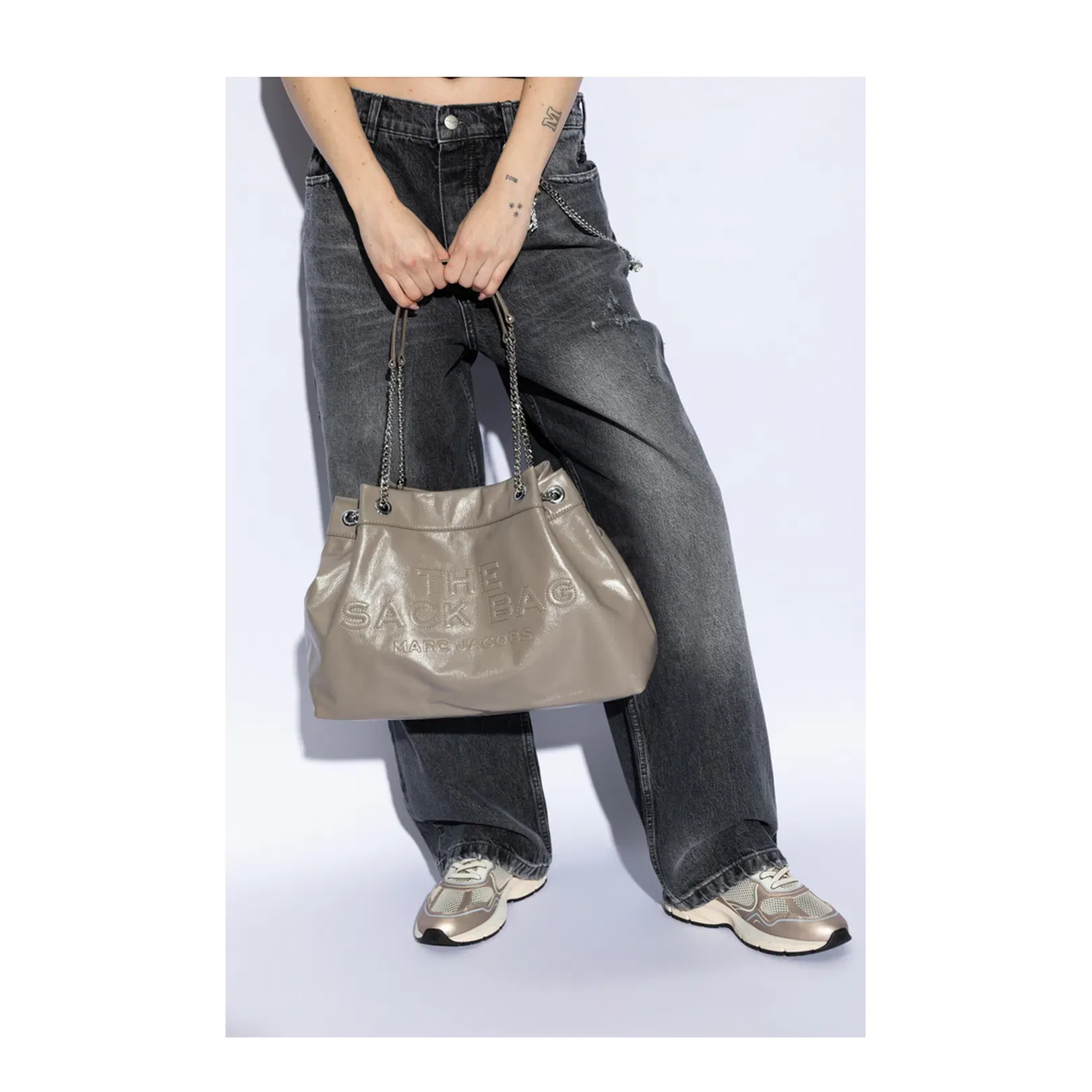 The Sack Bag Leather Beige