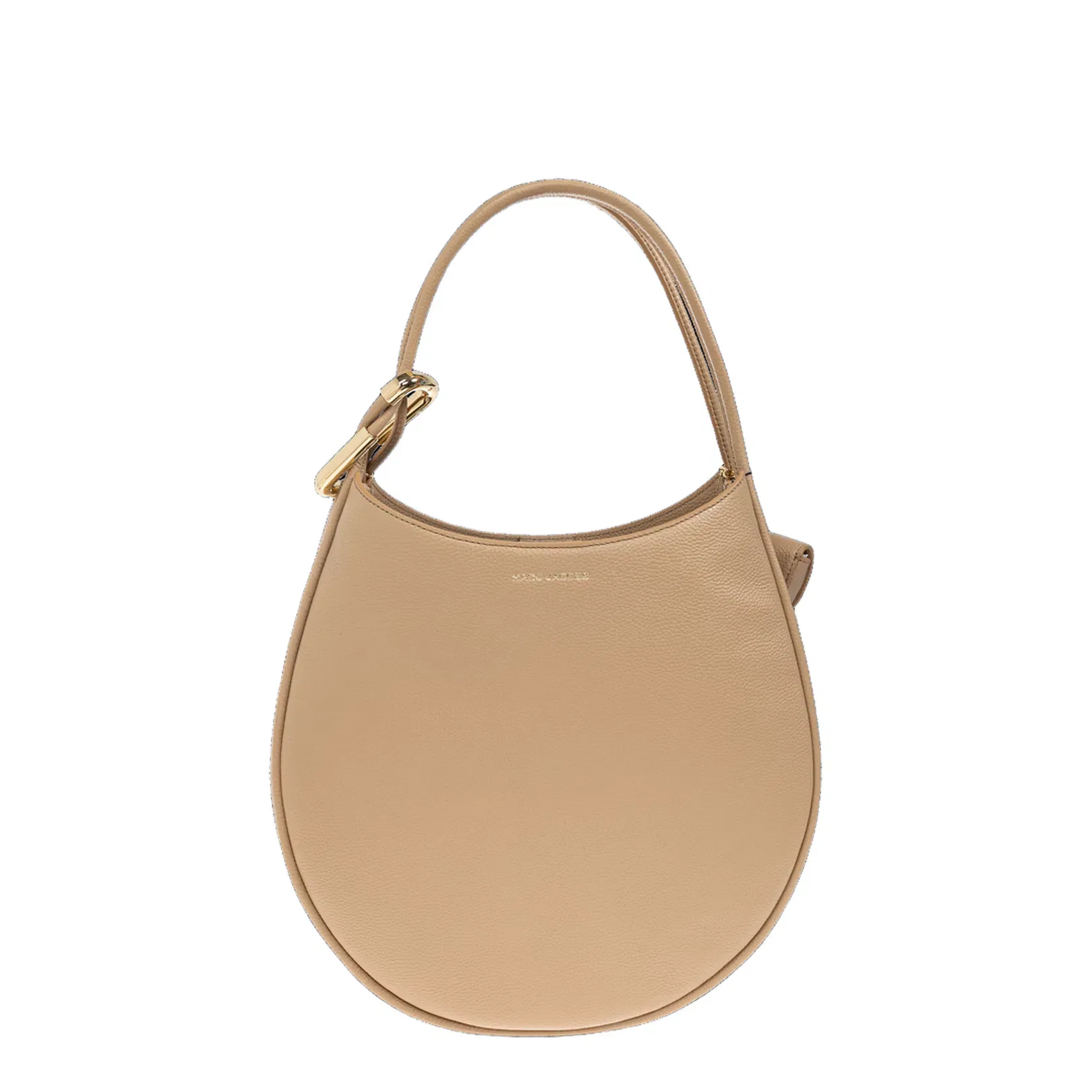 The Large Dual Hobo Bag Leather Beige