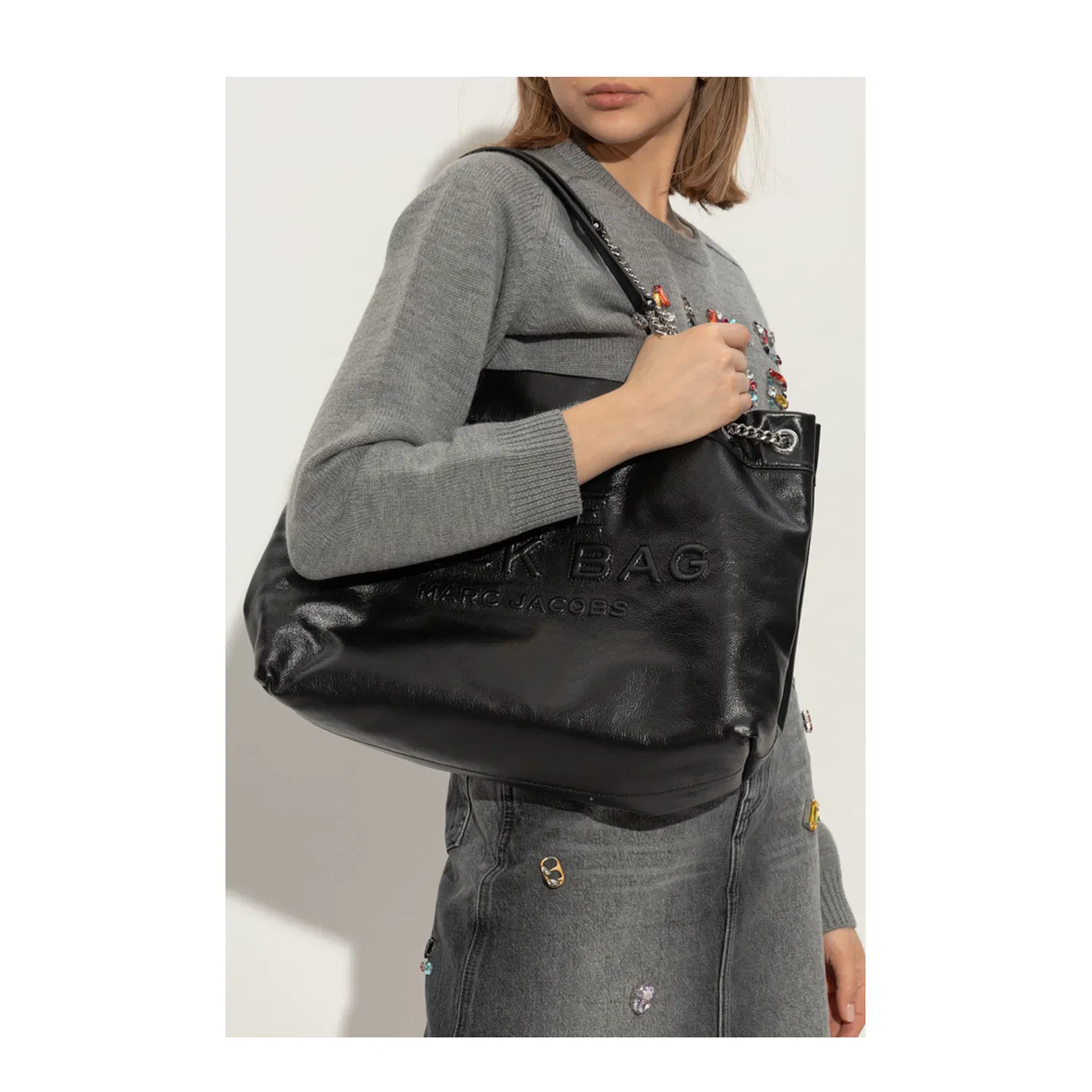 THE SACK BAG LEATHER BLACK